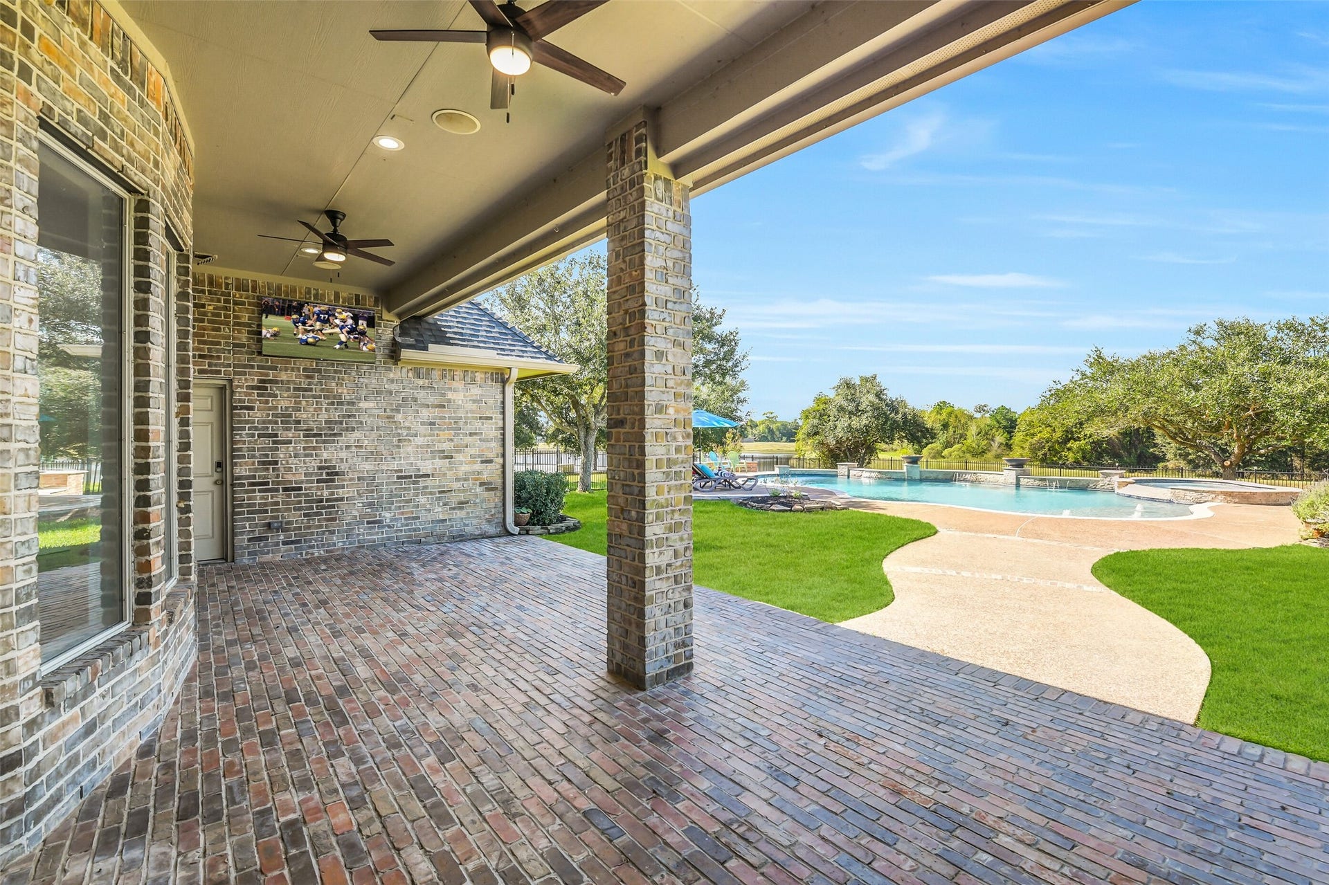 21018 W Farwood Terrace, Cypress, TX 77433 Large covered back patio for entertaining and watching the sun set.