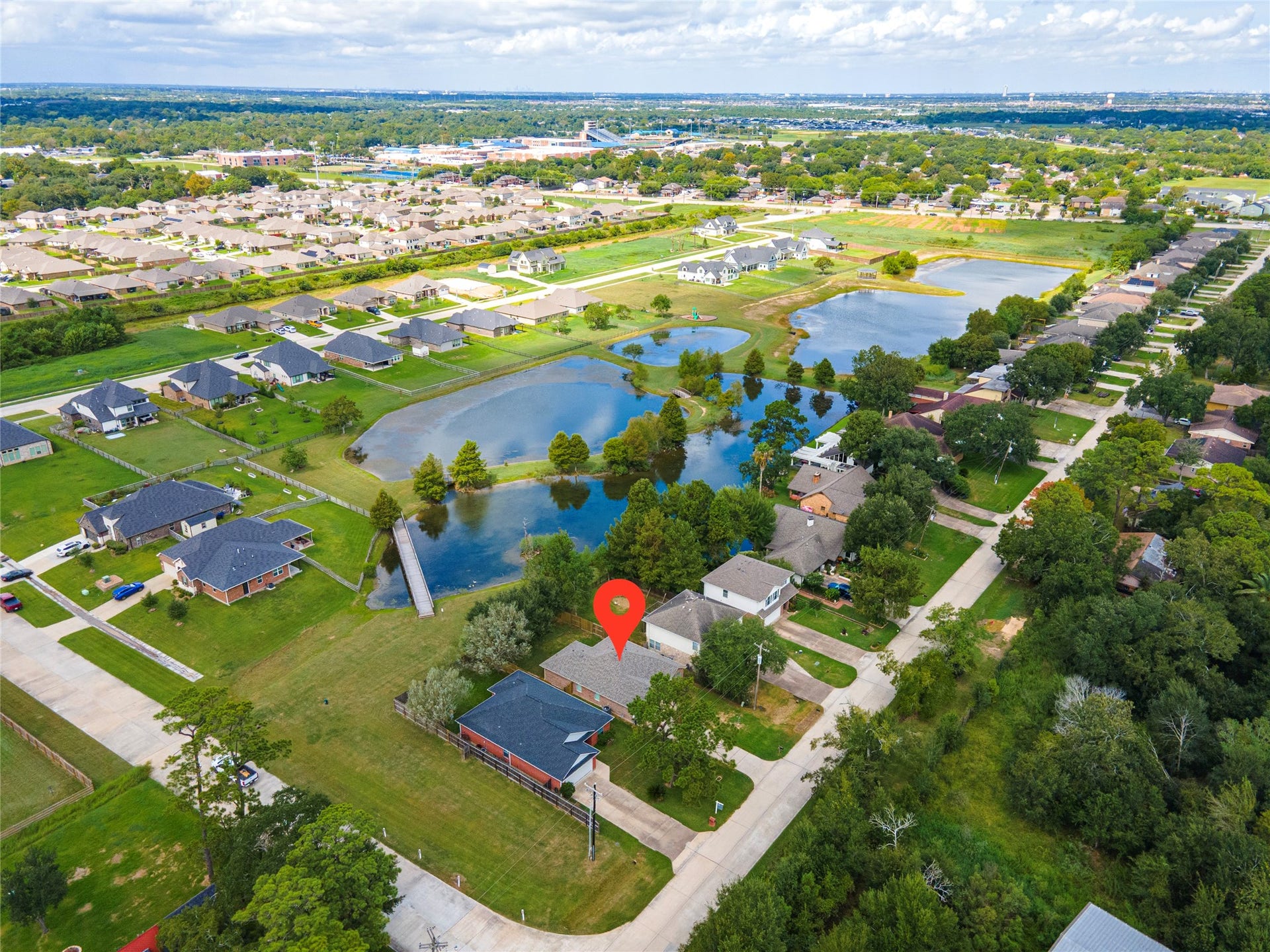 4337 Country Club Drive, Dickinson, TX 77539 Home is situated on quiet road with no back neighbors.