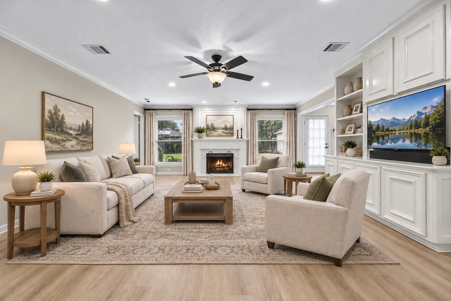 7426 Foxton Place Court, Houston, TX 77095 Virtually staged to showcase just one possibility, this versatile family room offers endless potential to create a comfortable space to relax, entertain and make your own.