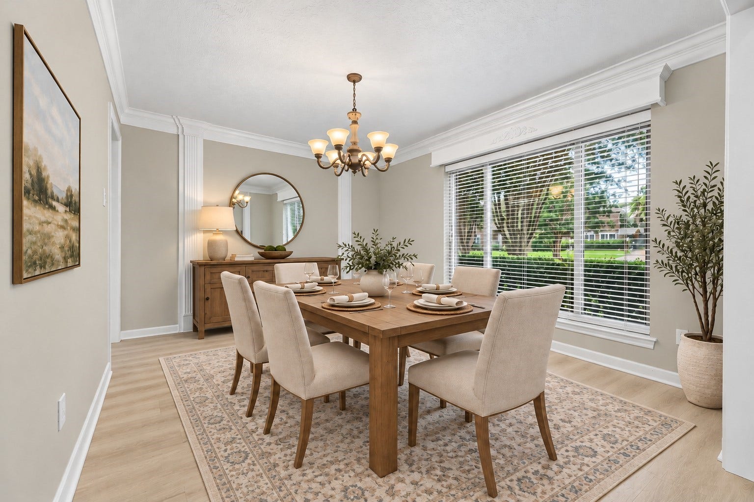 7426 Foxton Place Court, Houston, TX 77095 Virtually staged to showcase just one possibility, this formal dining room is ready for your personal touch.