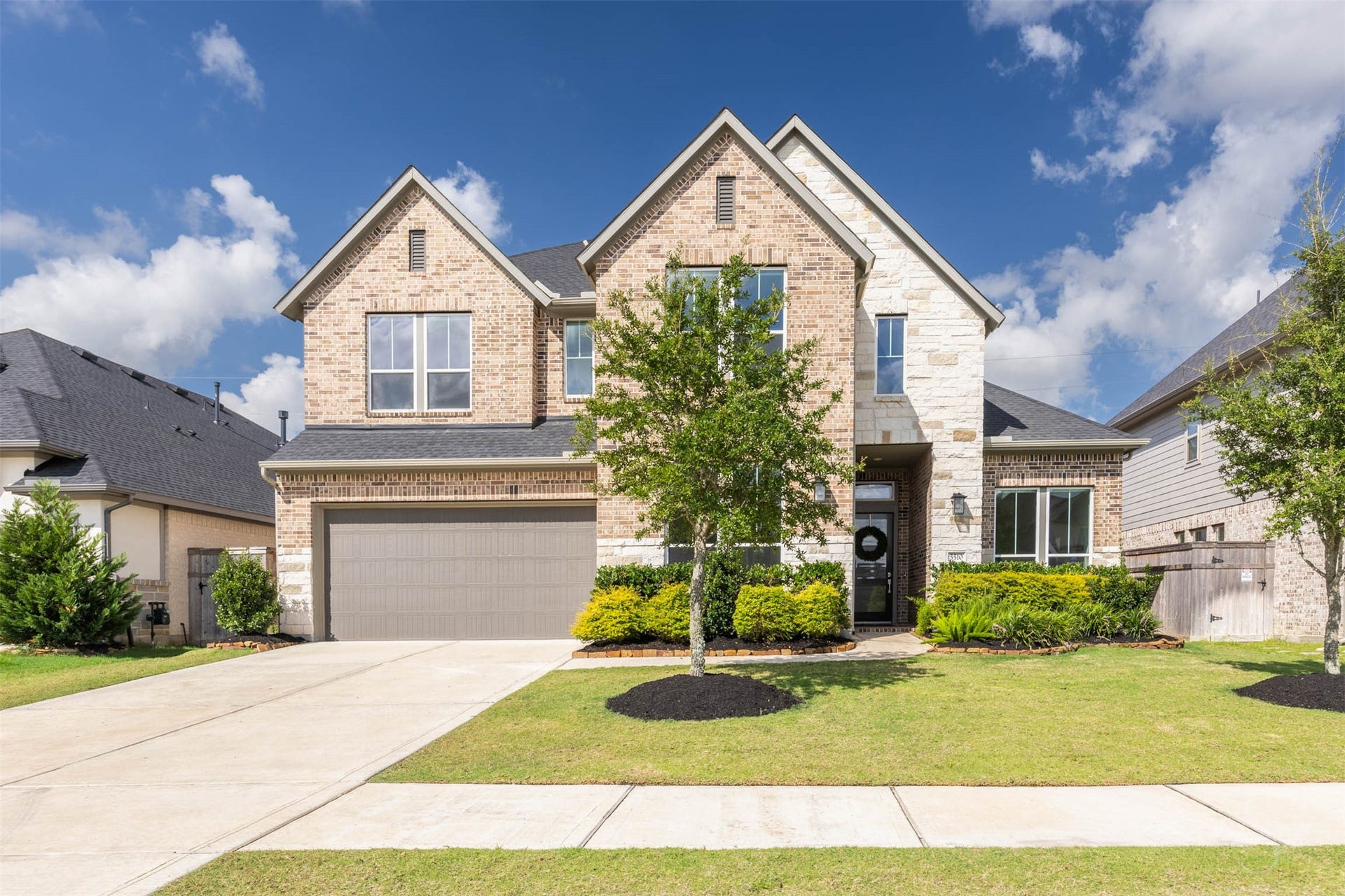 Built in 2024, this exceptional Cross Creek Ranch home offers 4 bedrooms, 3.5 baths and a 3-car garage on a desirable greenbelt lot. Striking architectural lines and timeless brick-and-stone finishes give the home a commanding modern presence.