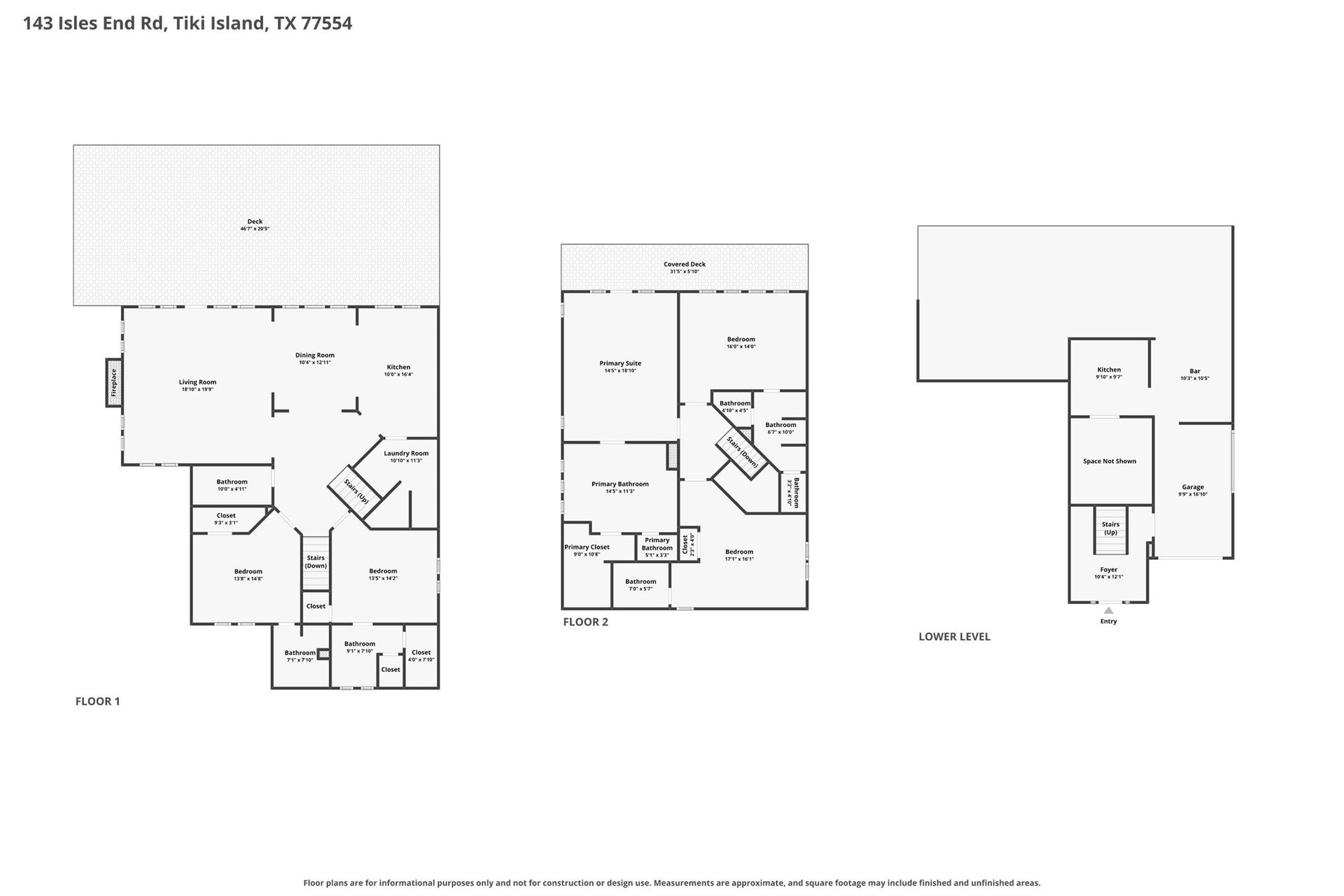 143 Isles End Road, Tiki Island, TX 77554 143 Isles End Road, Tiki Island, TX 77554