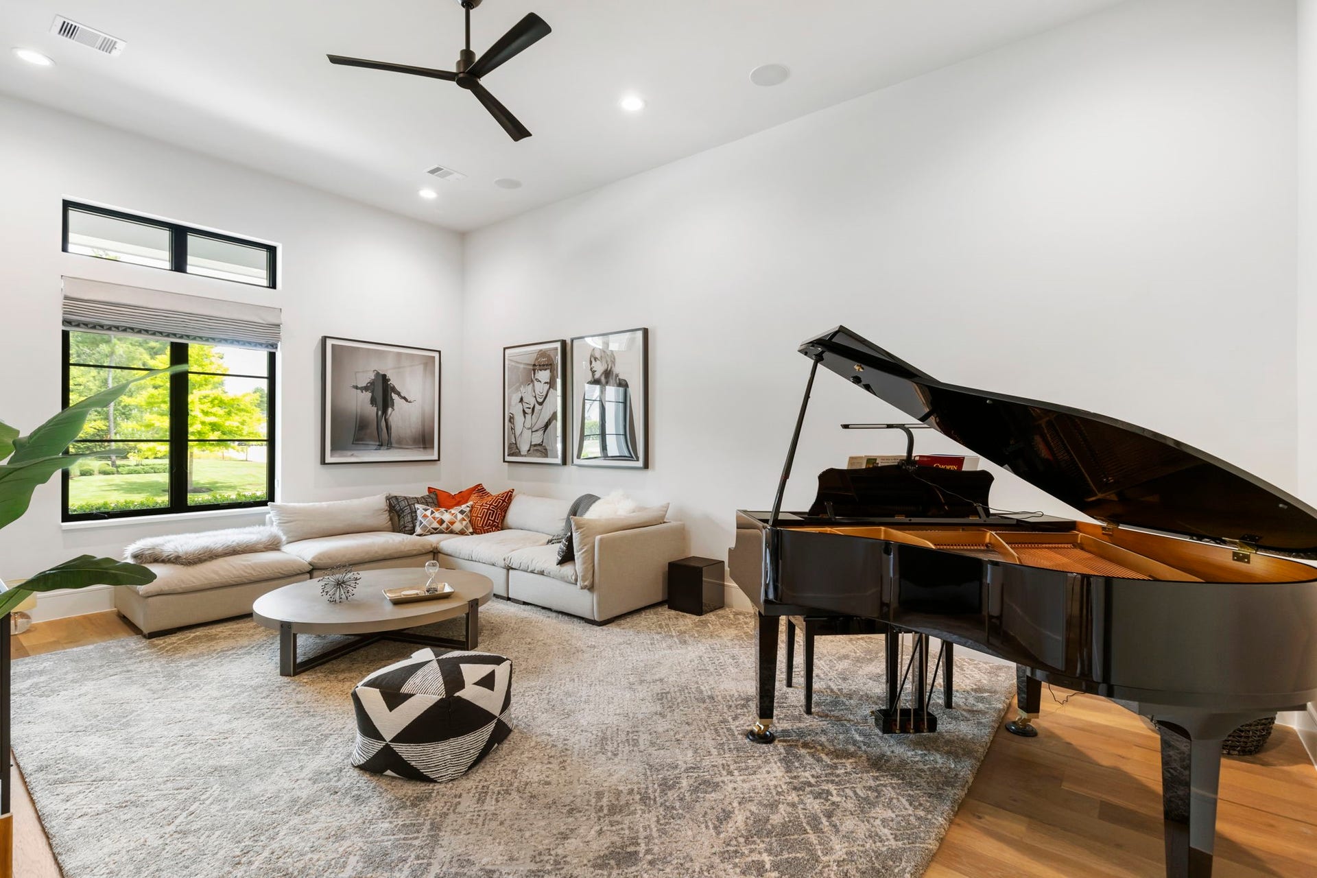 Ideal as a media room, second living area, or playroom, the flex space offers generous entertaining and living possibilities.