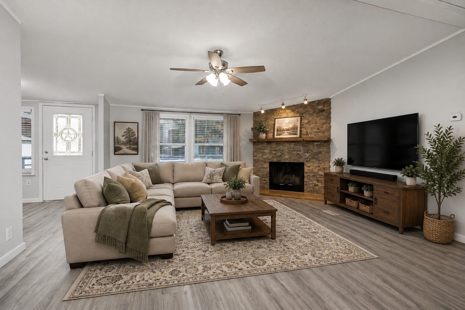 4621 Price Road, Montgomery, TX 77316 View of living room virtually staged