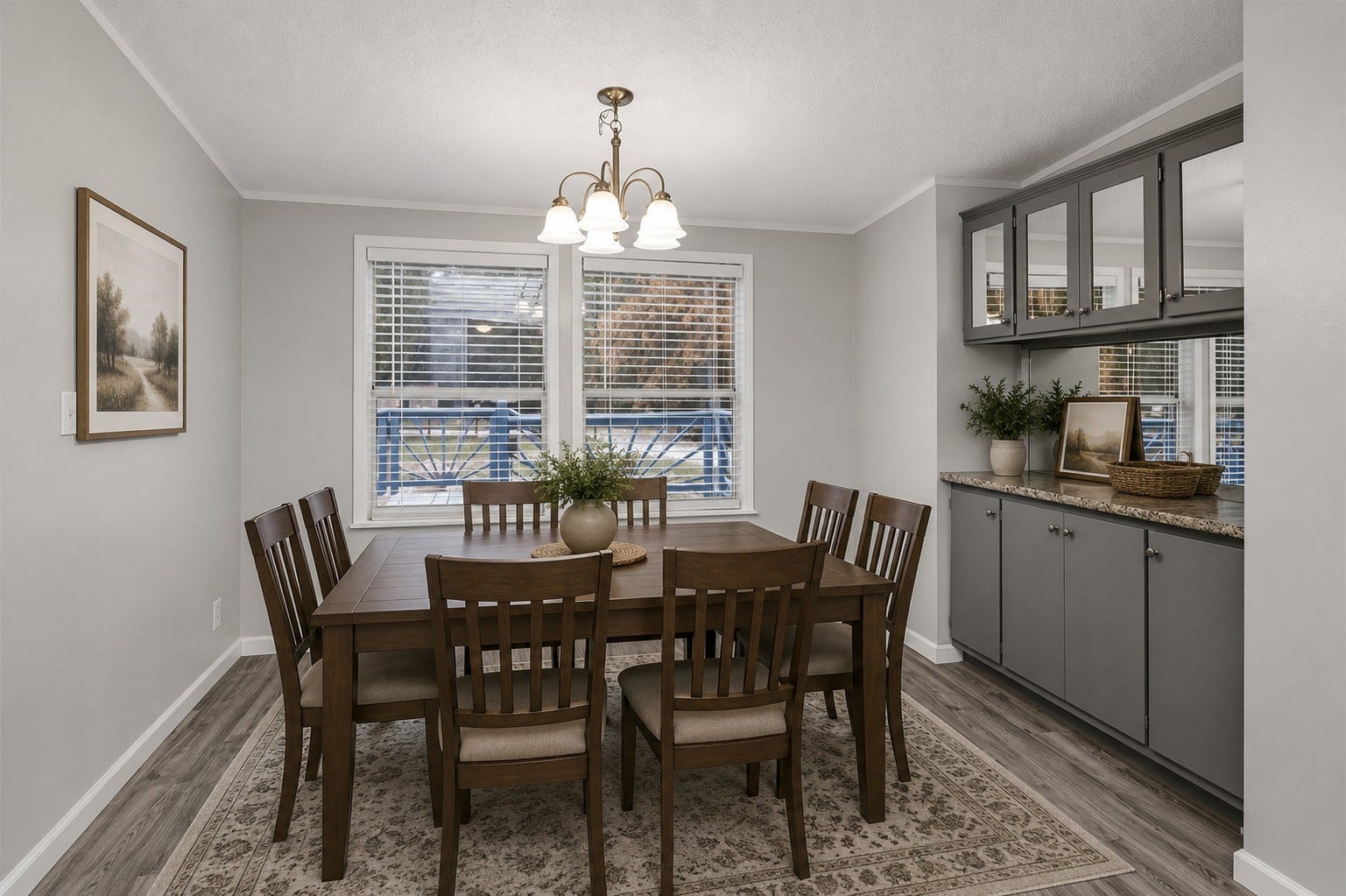 4621 Price Road, Montgomery, TX 77316 Dedicated dining area open to living room virtually staged