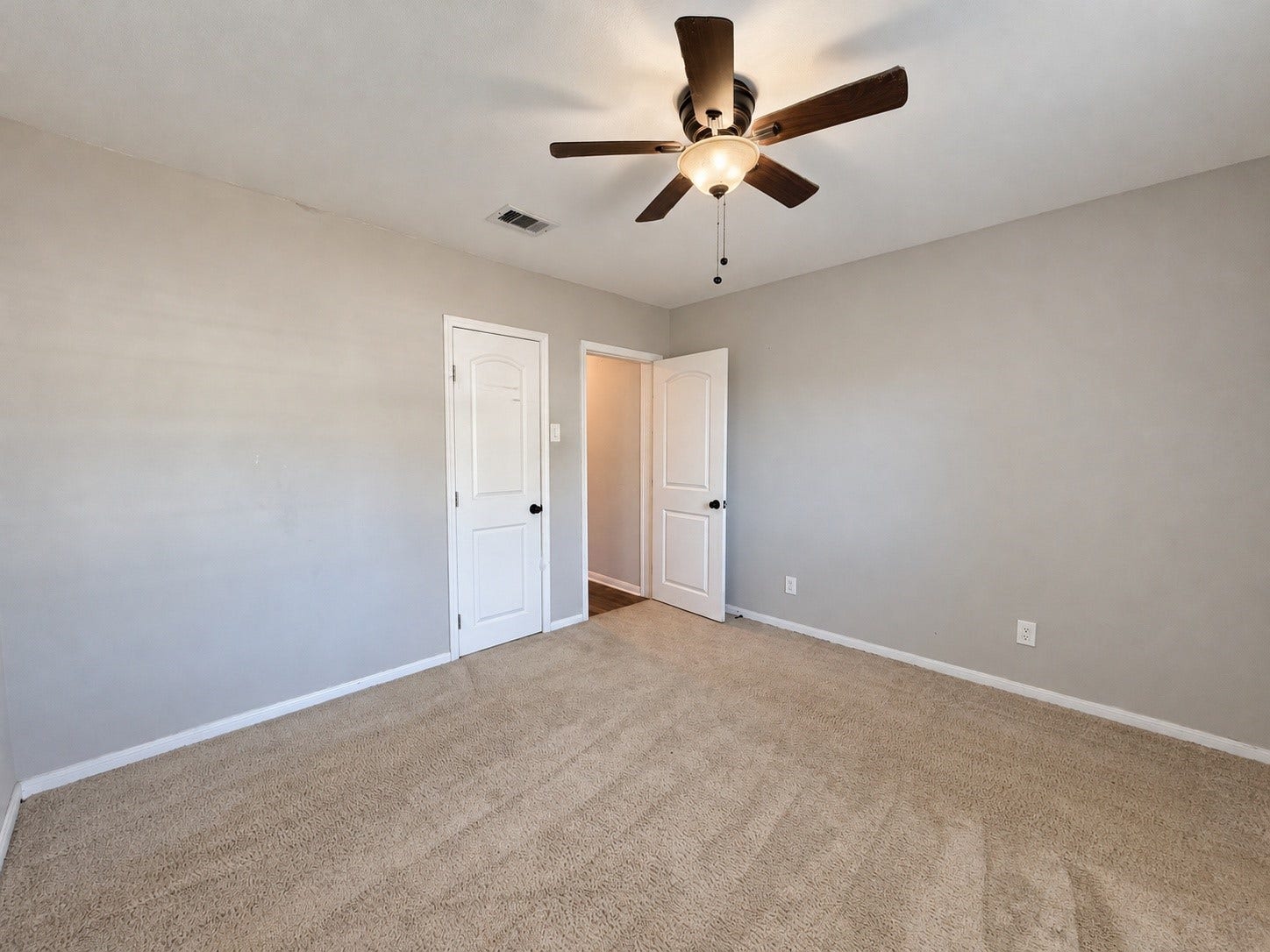 7442 Allsup Street, Houston, TX 77061 Another view of Bedroom 1, showing the closet and entry.