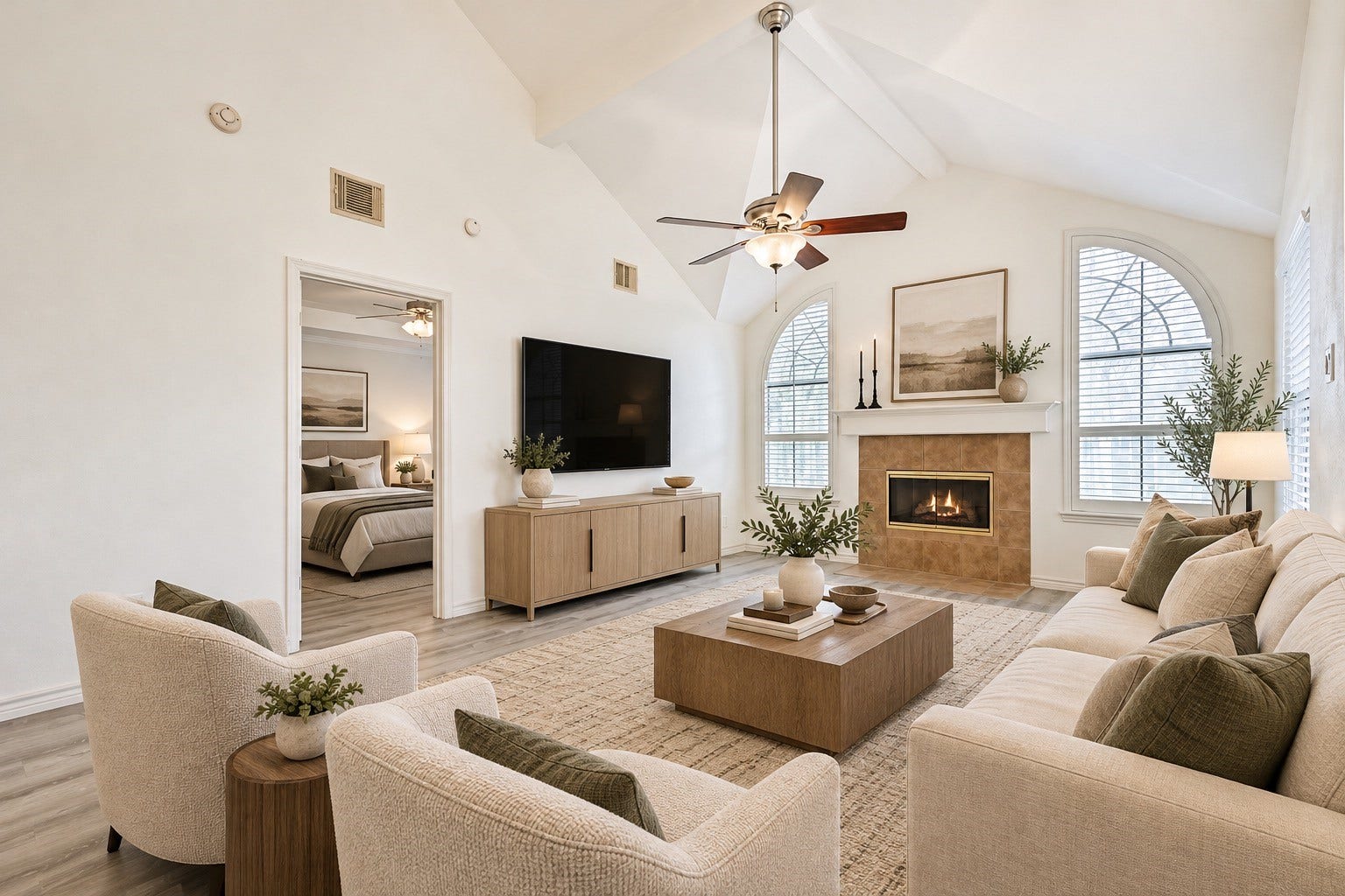914 Chase Creek Circle, Bacliff, TX 77518 Virtually staged living area