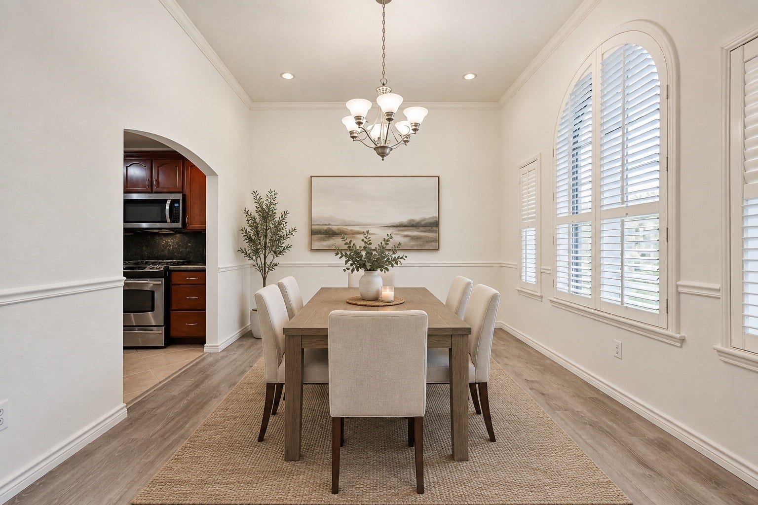 914 Chase Creek Circle, Bacliff, TX 77518 Virtually staged dining room