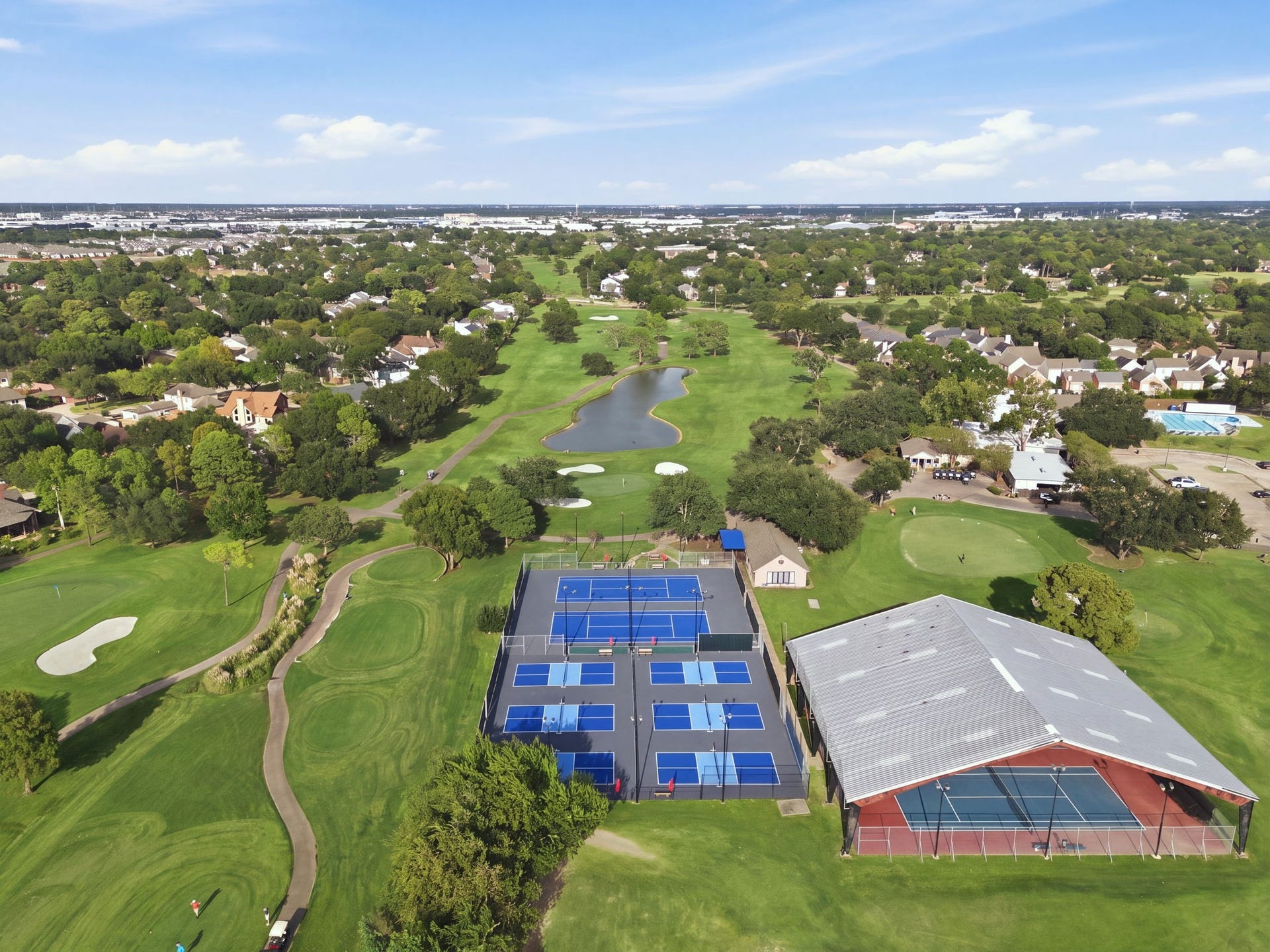 Enjoy tennis, pickleball, fitness, swimming, dining, and social events at Hearthstone Country Club, with amenities based on membership. Mature trees, neighborhood parks, and convenient access to Highway 6 and US-290 add to the communitys appeal.