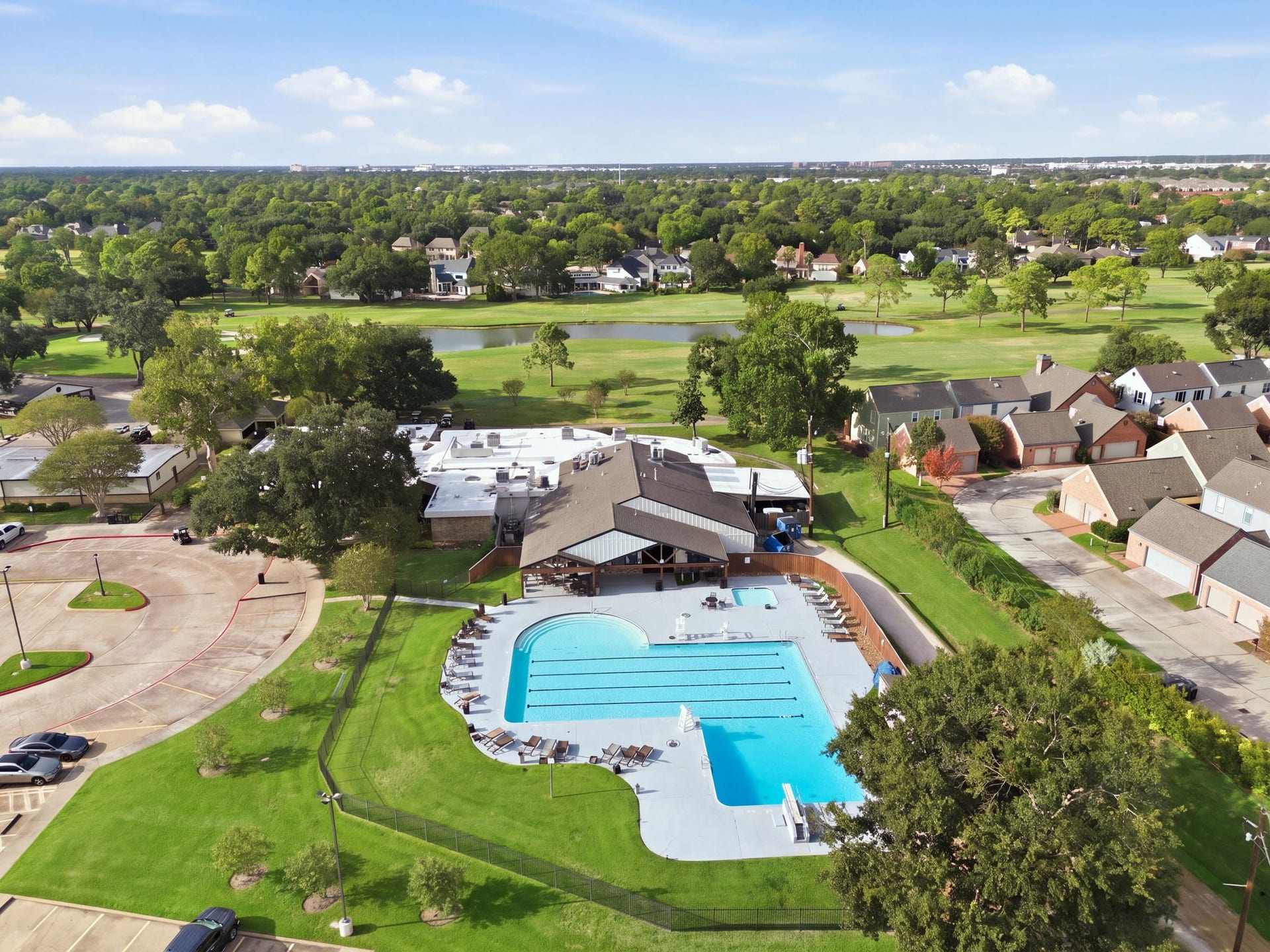 Enjoy tennis, pickleball, fitness, swimming, dining, and social events at Hearthstone Country Club, with amenities based on membership. Mature trees, neighborhood parks, and convenient access to Highway 6 and US-290 add to the communitys appeal.