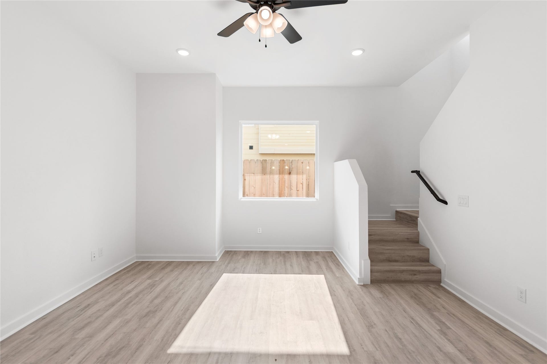 3326 Anita, #B, Houston, TX 77004 Bright natural light over living area with durable lev flooring