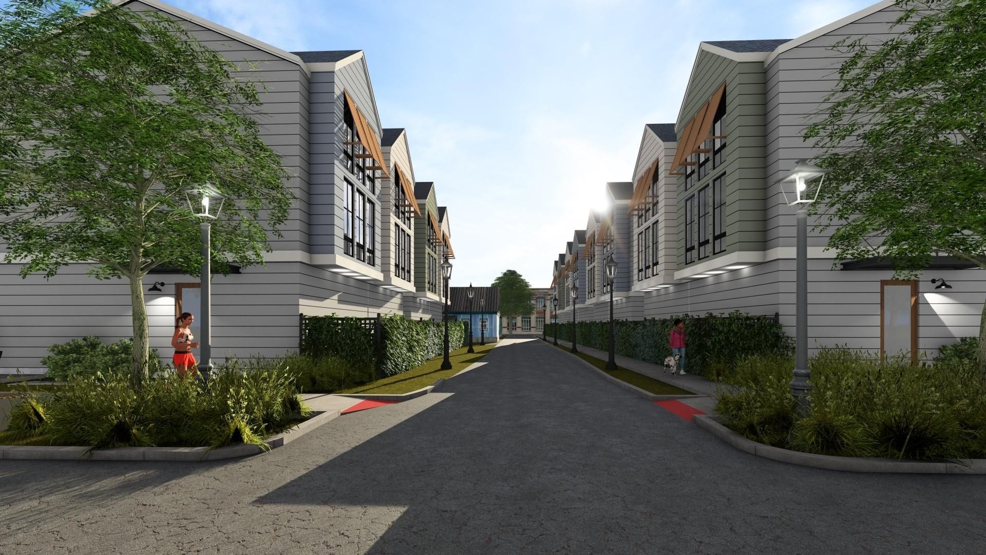 3326 Anita, #B, Houston, TX 77004 Front Community Rendering