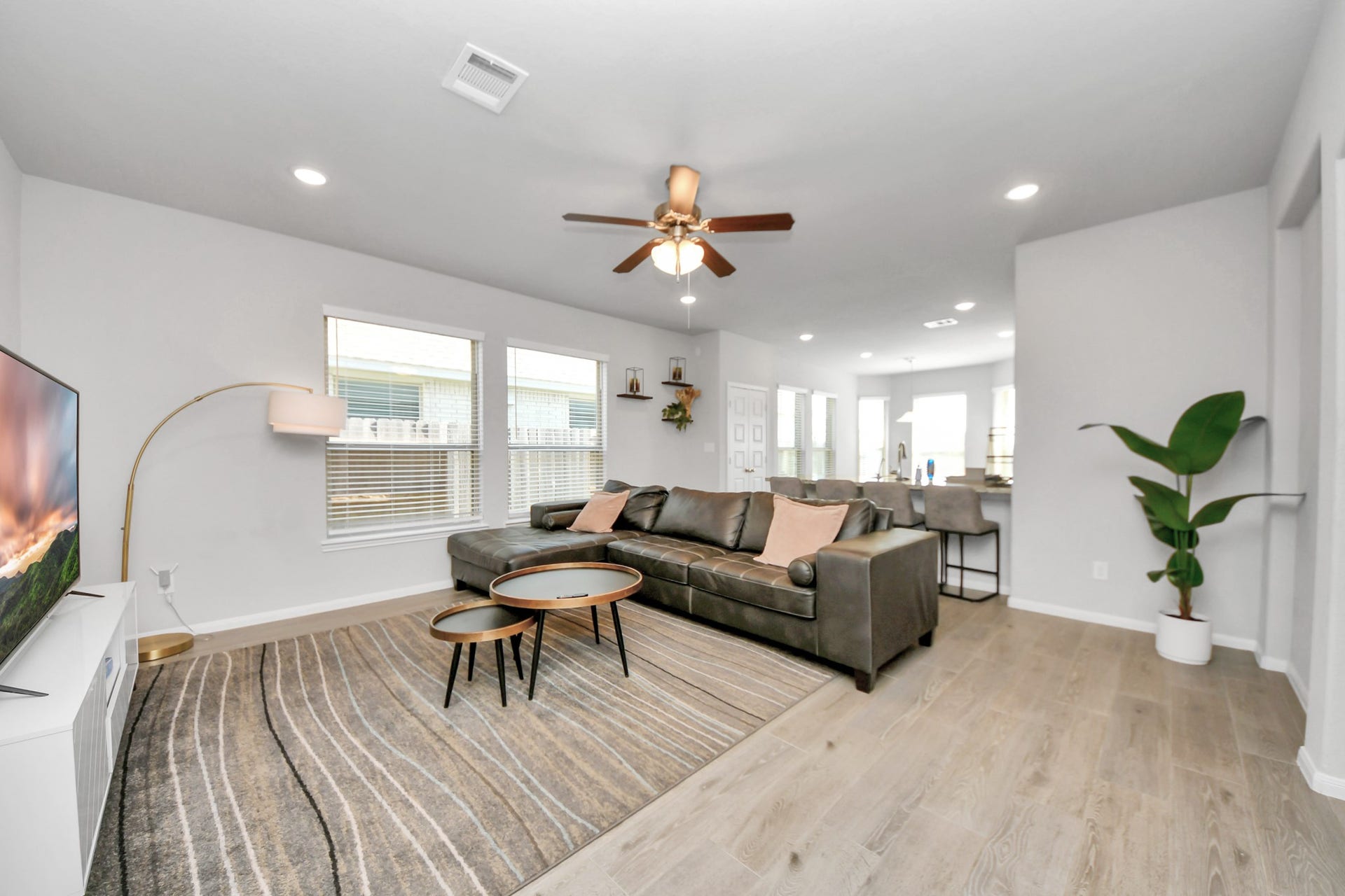 24319 Wild Bramble Lane, Katy, TX 77493 Open concept living and dining