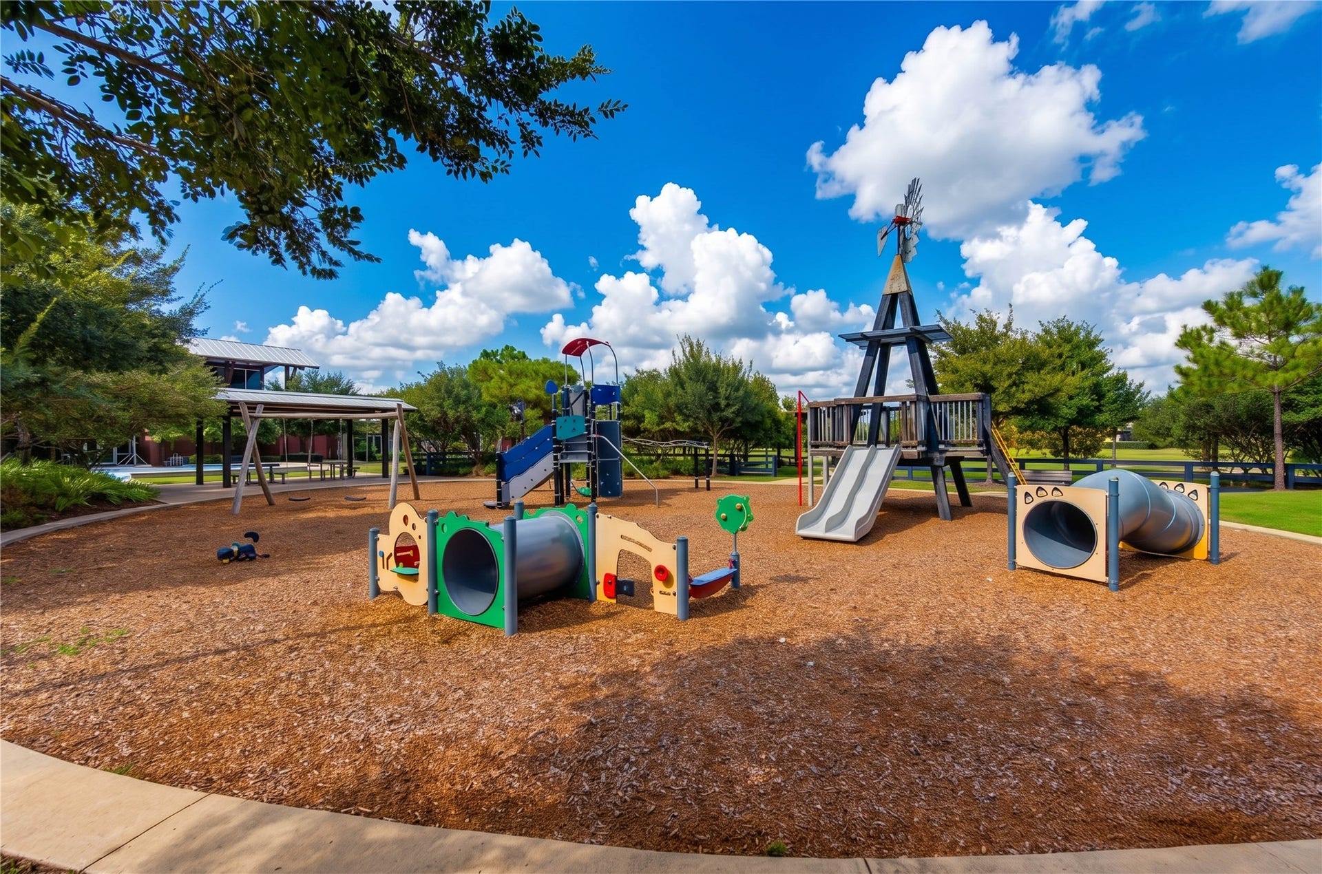 2803 Enriched Enclave Court, Richmond, TX 77406 Harvest Green Amenities - Harvest green features 3 playgrounds (Barberry Park, Harvest Yard, and the Kid Corral right next to the Farmhouse)