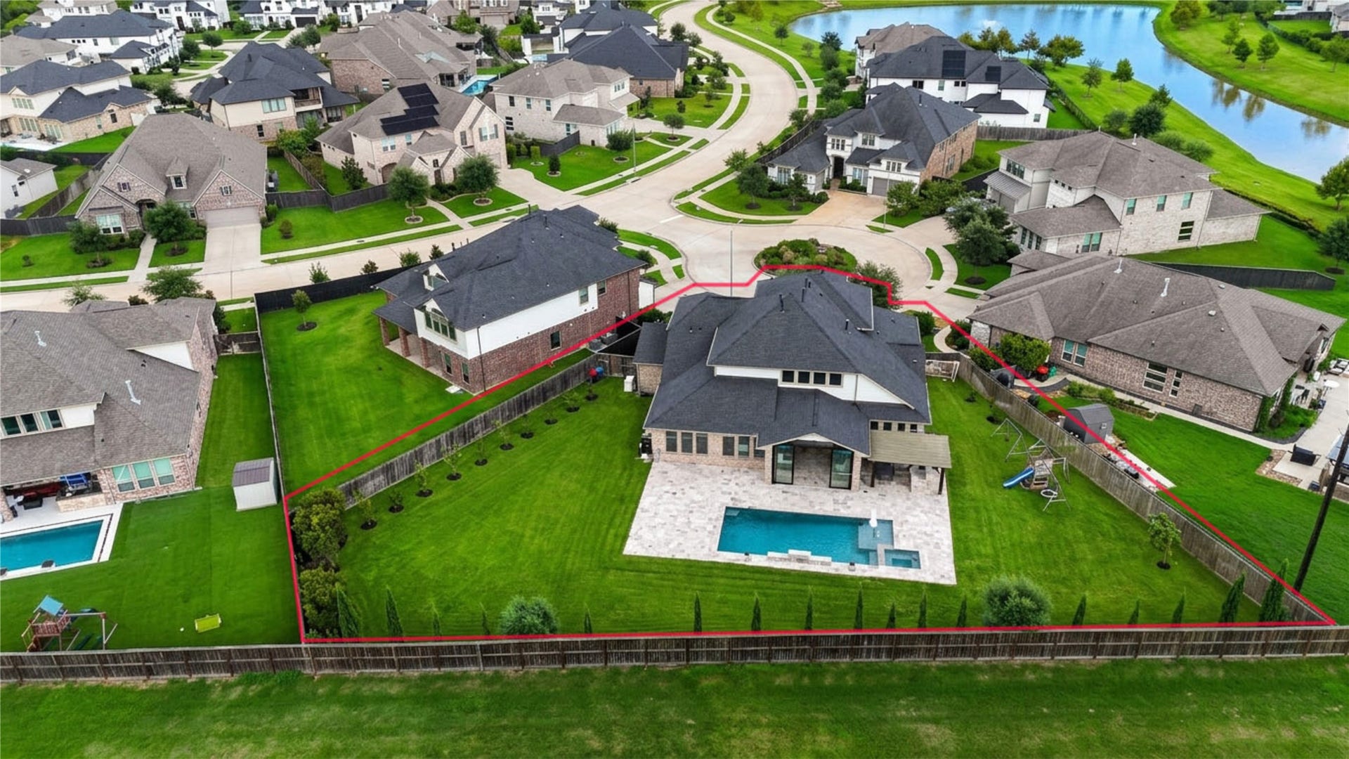 2803 Enriched Enclave Court, Richmond, TX 77406 Rare one of a kind homesite offering nearly half an acre of exceptional outdoor space in Harvest Green.