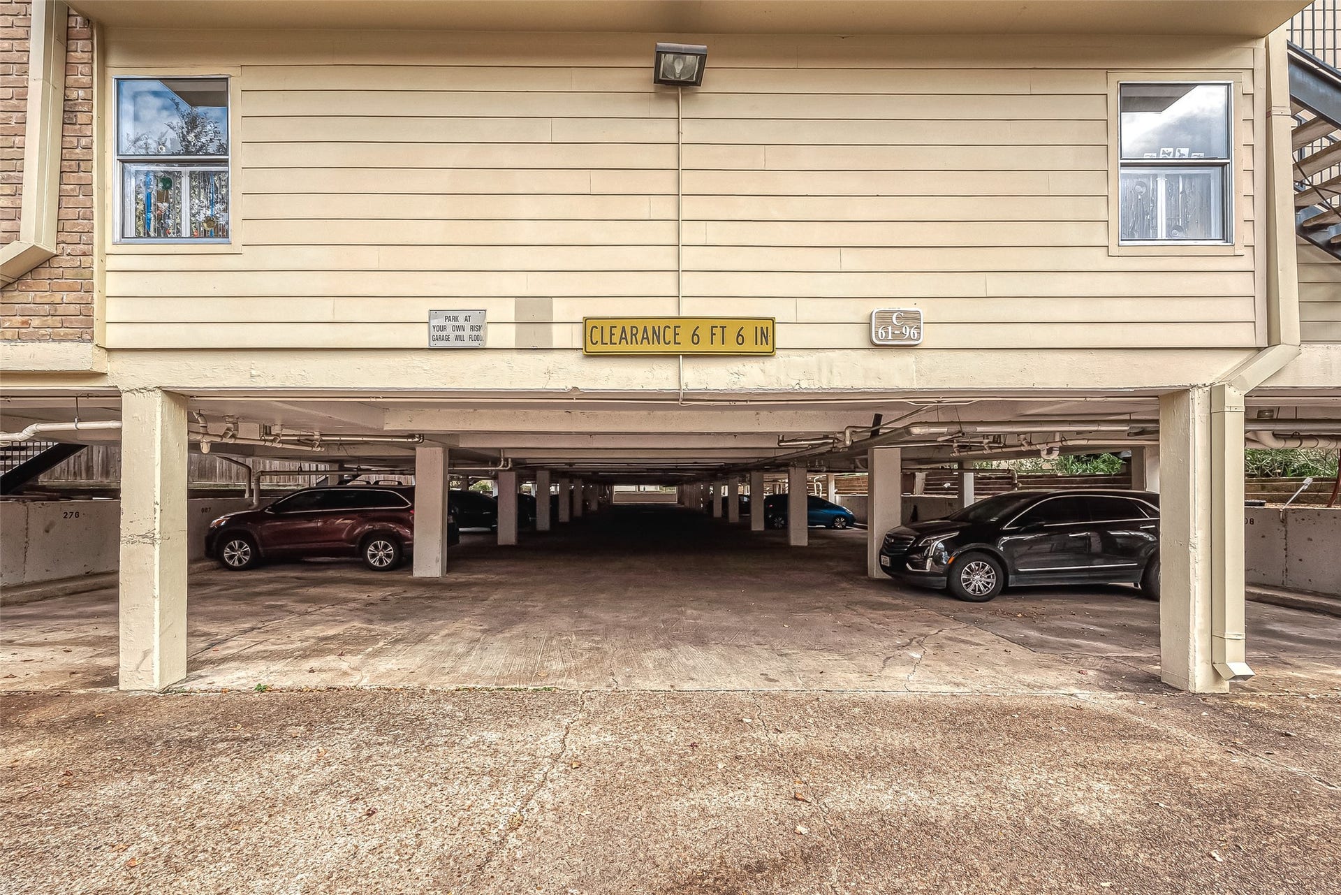 3131 Cummins Street, #54, Houston, TX 77027 Unit #54 includes one assigned parking space in the gated underground parking garageanother nice convenience! Guest parking is available along the street outside the gated community.