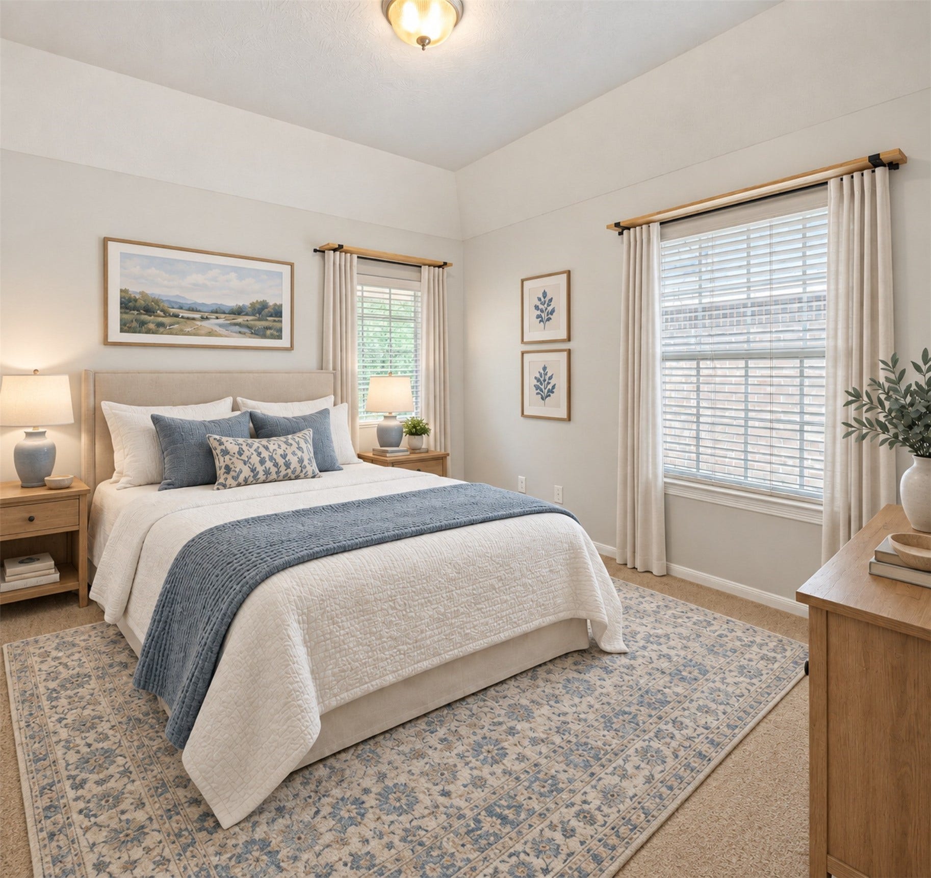 Secondary bedroom with high ceiling.(VS)