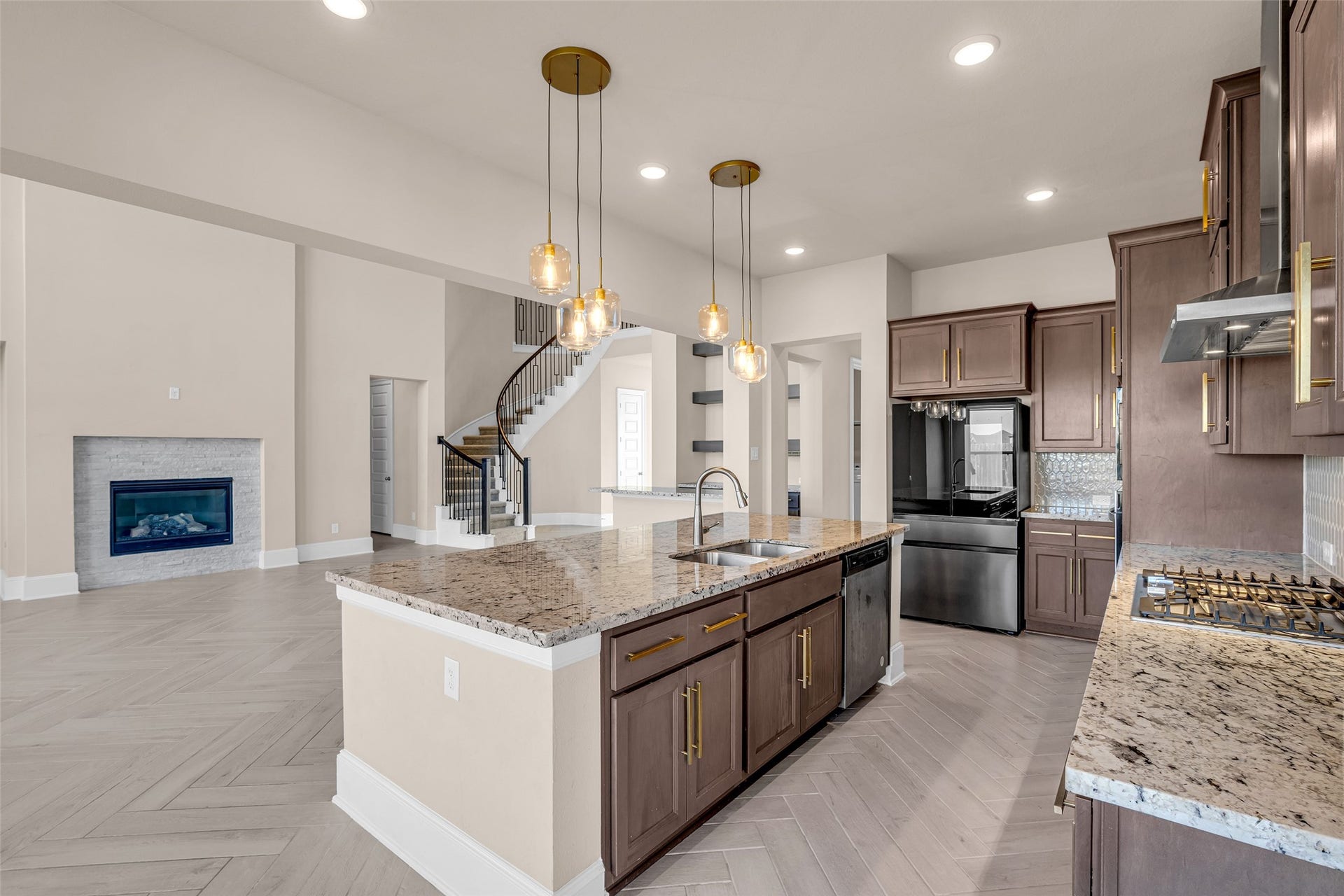 2718 Newbury Island Lane, Katy, TX 77493 This view of the kitchen highlights its functional layout and spacious design.