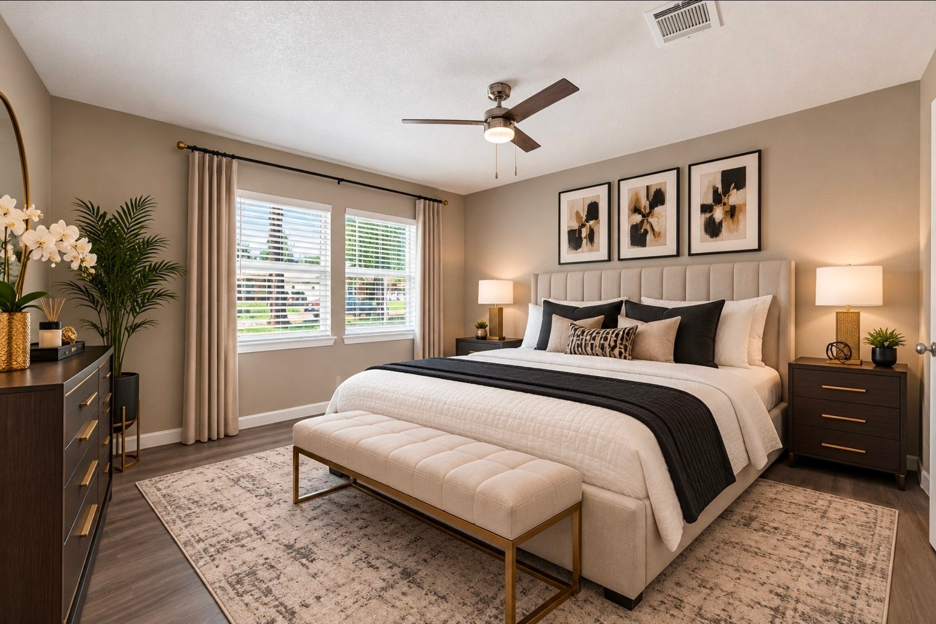 1302 Appomattox Drive, Texas City, TX 77591 Primary bedroom virtually staged