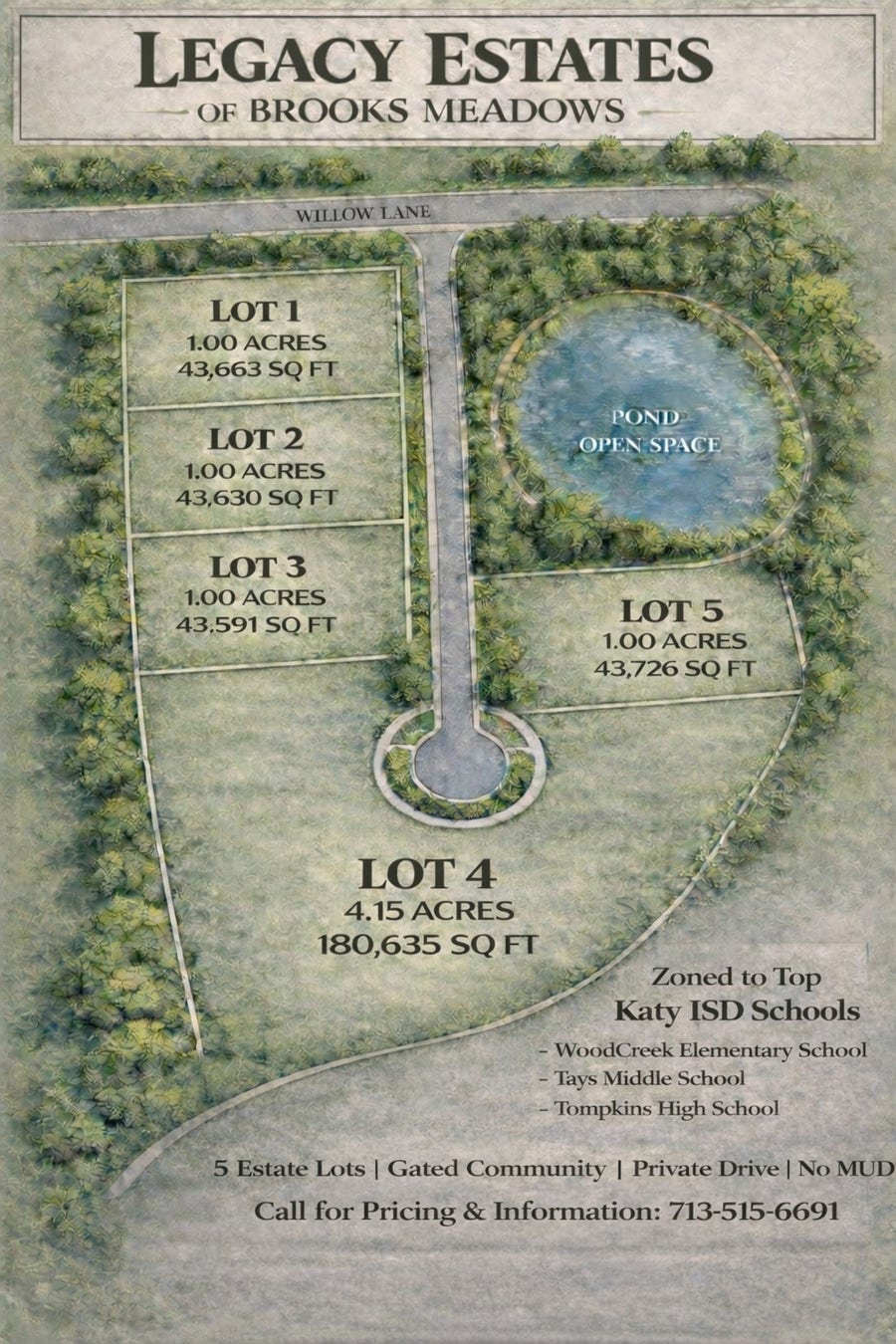 Property photo for 26535 Willow Lot 1 Lane, Katy, TX
