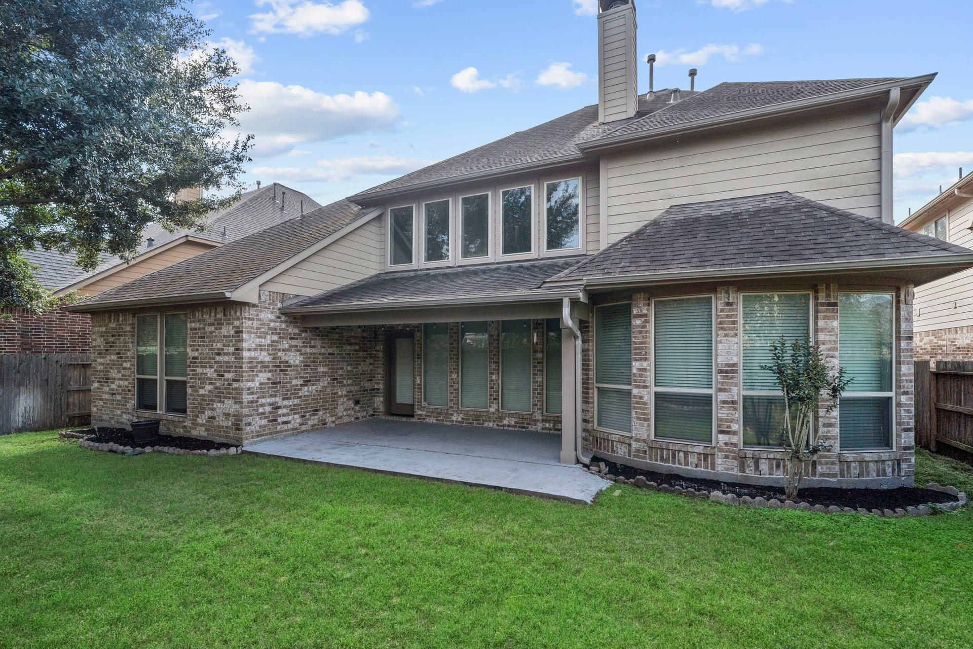 9819 St Romain Drive, Katy, TX 77494 Backyard covered patio.