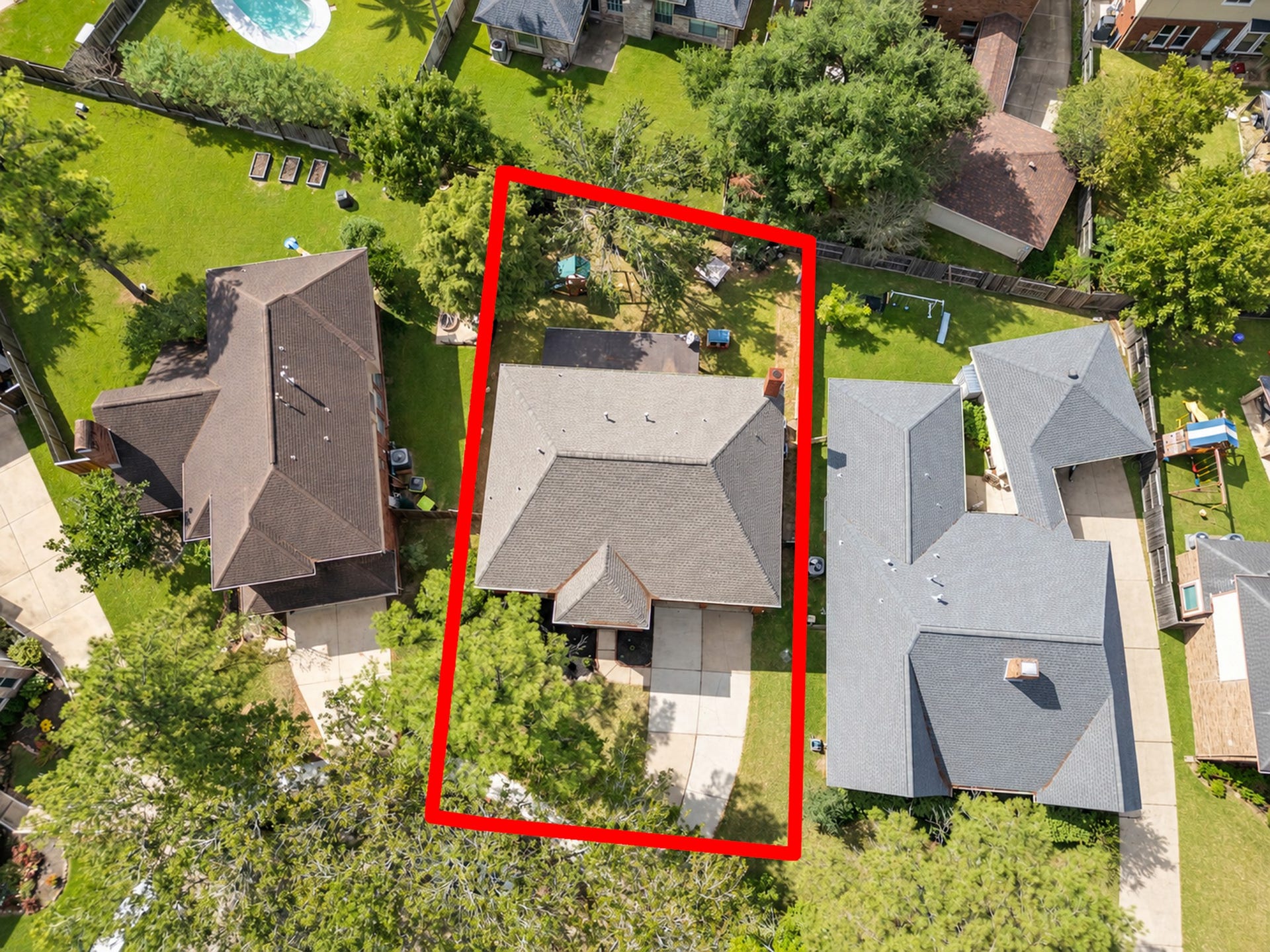 2922 Calendar Lake Drive, Missouri City, TX 77459 Aerial view of the home