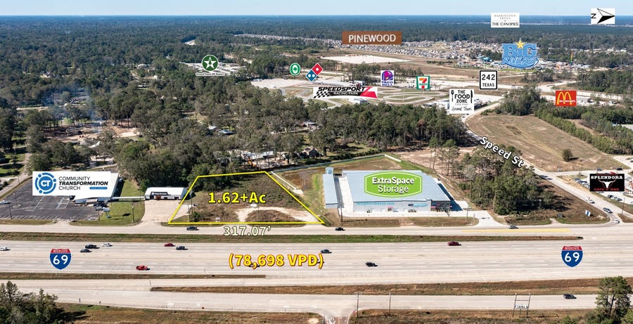 Property photo for 17722 Eastex Freeway, Woodbranch, TX