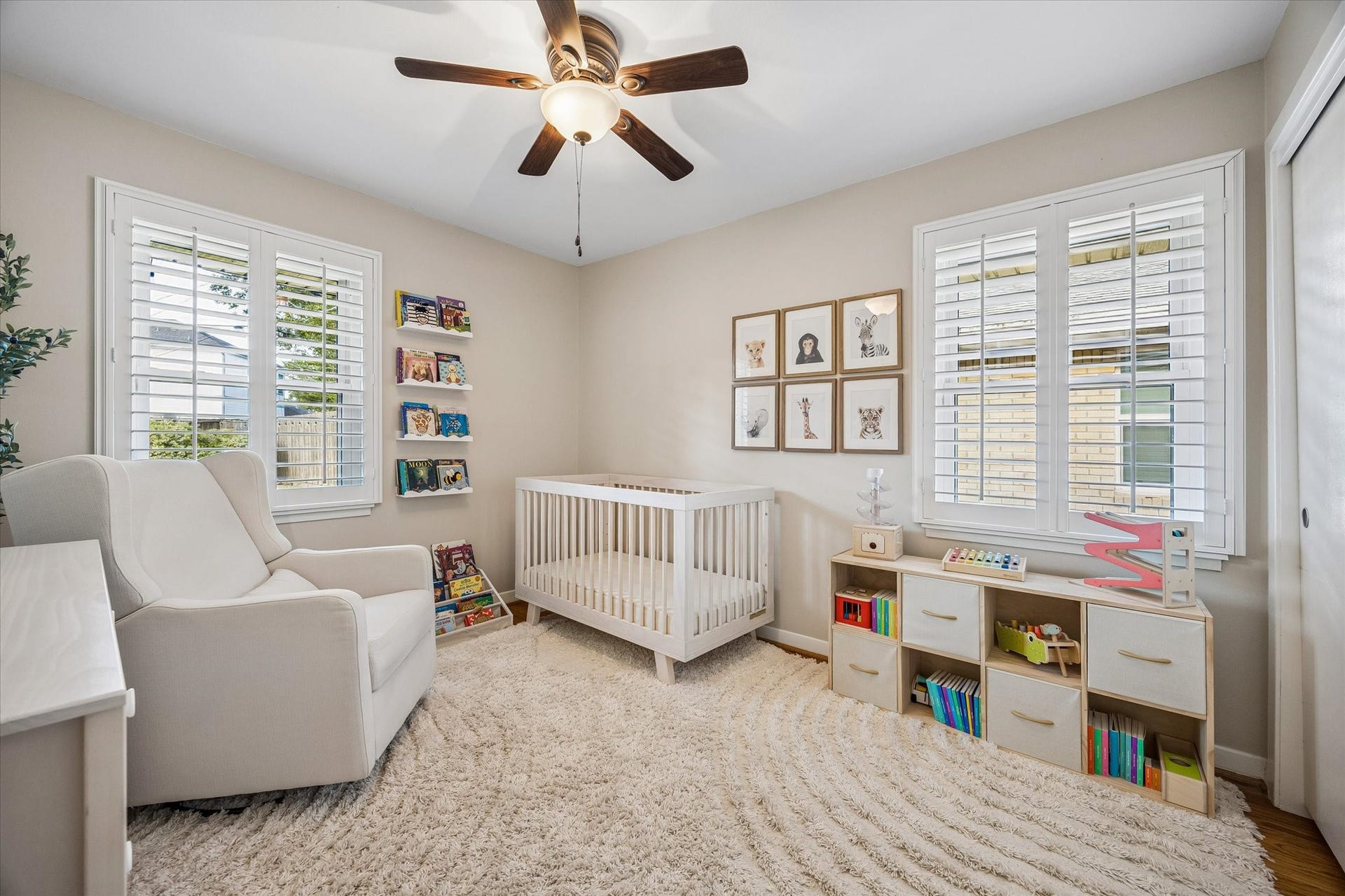 2318 Cheshire Lane, Houston, TX 77018 Natural light from windows on 2 walls brightens this bedroom. Its adaptable layout supports sleeping space, guests, work or hobbies, giving the home flexibility as needs change.