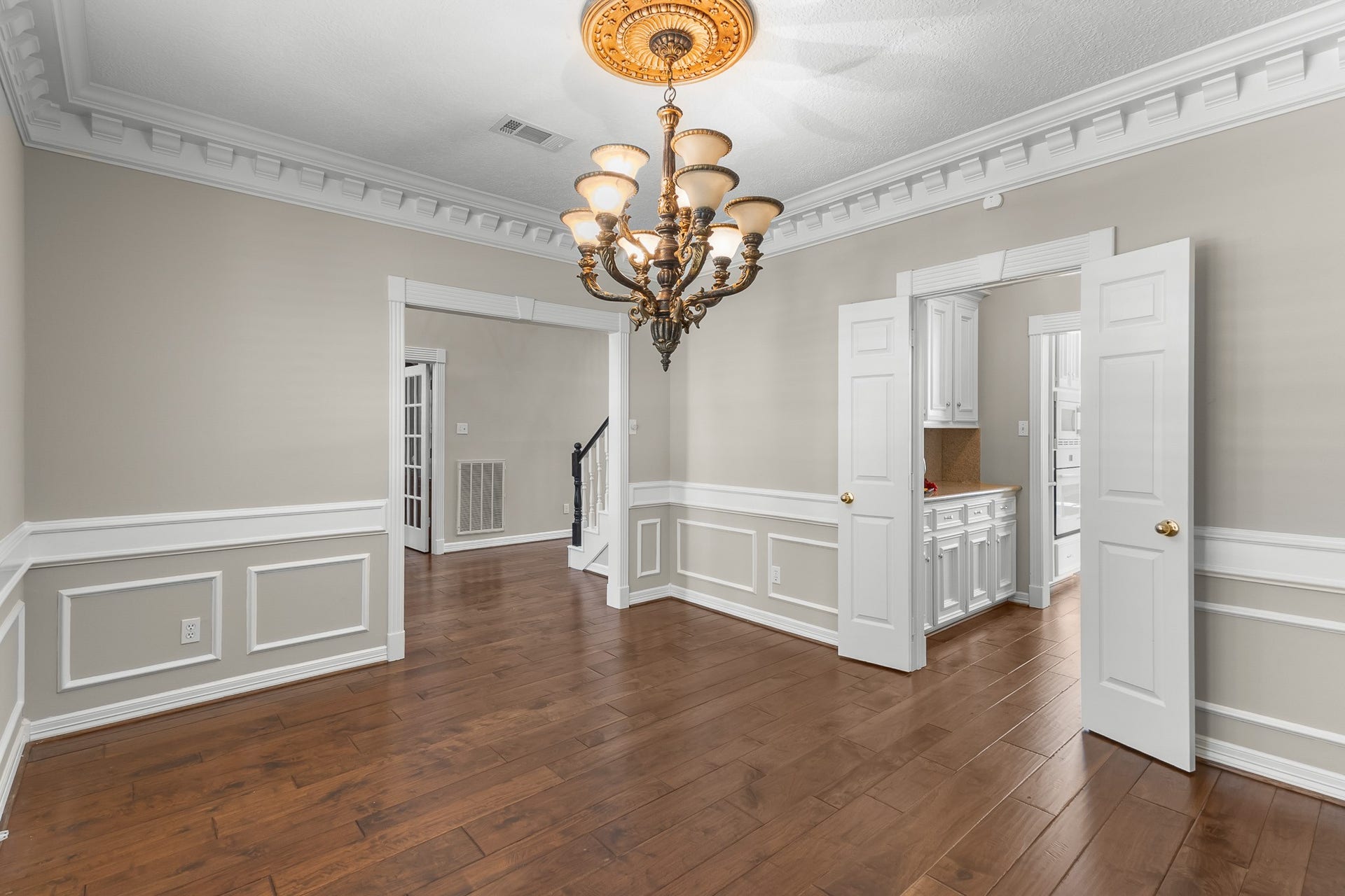16314 Graven Hill Drive, Spring, TX 77379 Beautifully proportioned and finished with elegant millwork, the formal dining room offers a refined backdrop for entertaining.