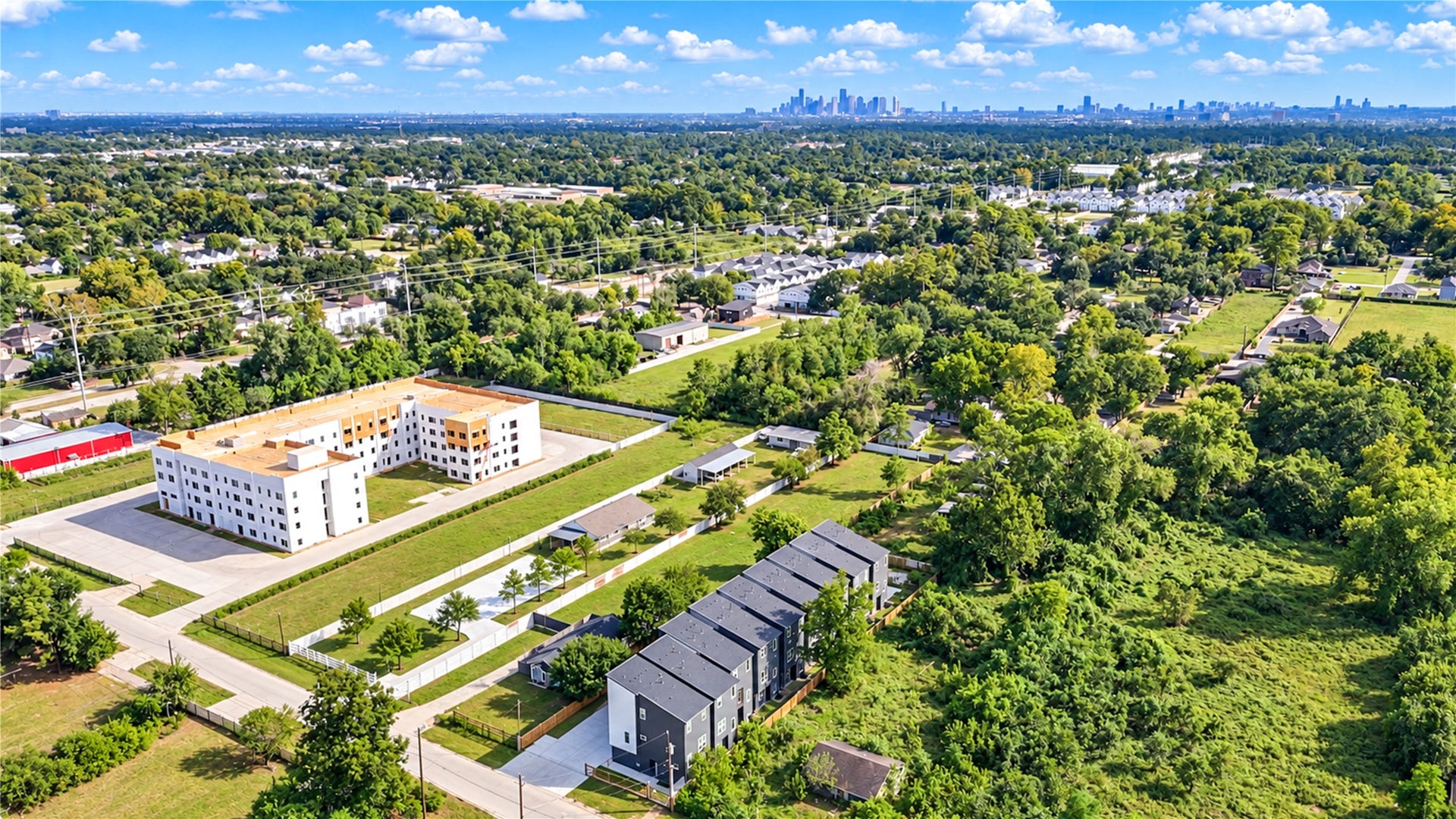 Minutes from dining, fitness, and shopping along 34th Street, near the LBJ Hospital redevelopment and approximately 8.5 miles from Apples Houston campus, with future H-E-B and Target locations planned nearby.