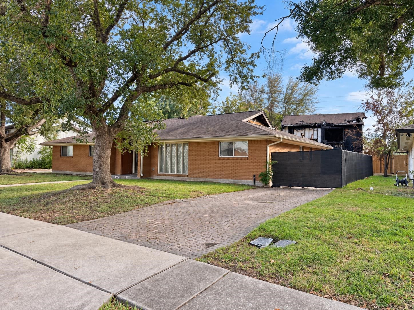 5111 Glenmeadow Drive, Houston, TX 77096 Subject property fire damage house