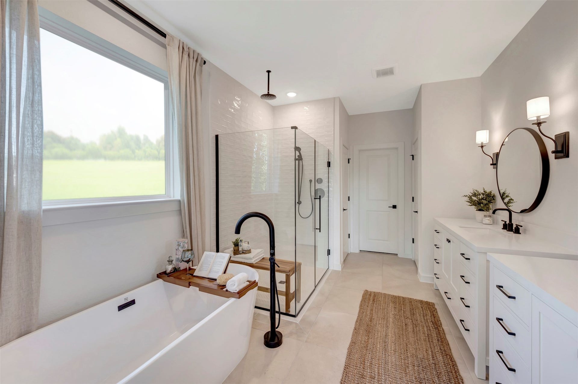 Luxurious primary bath (*Photo not of actual home and used for illustration purposes only.)