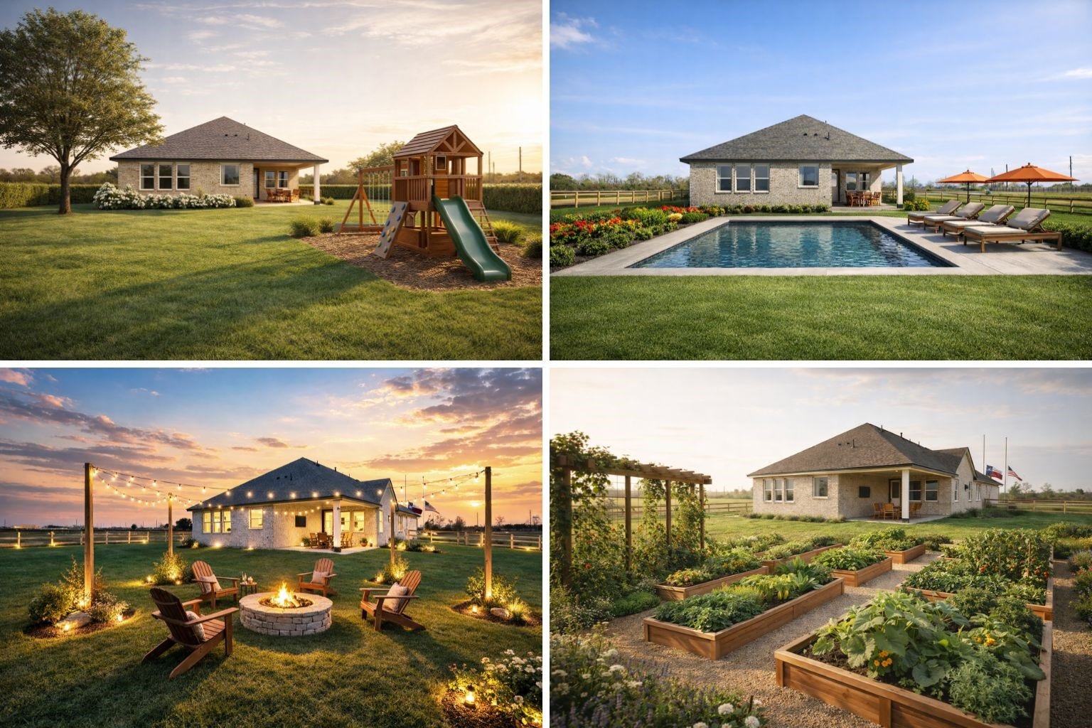Discover the possibilities! With homesites reaching up to 1 acre, you'll find endless opportunities to create your dream space.