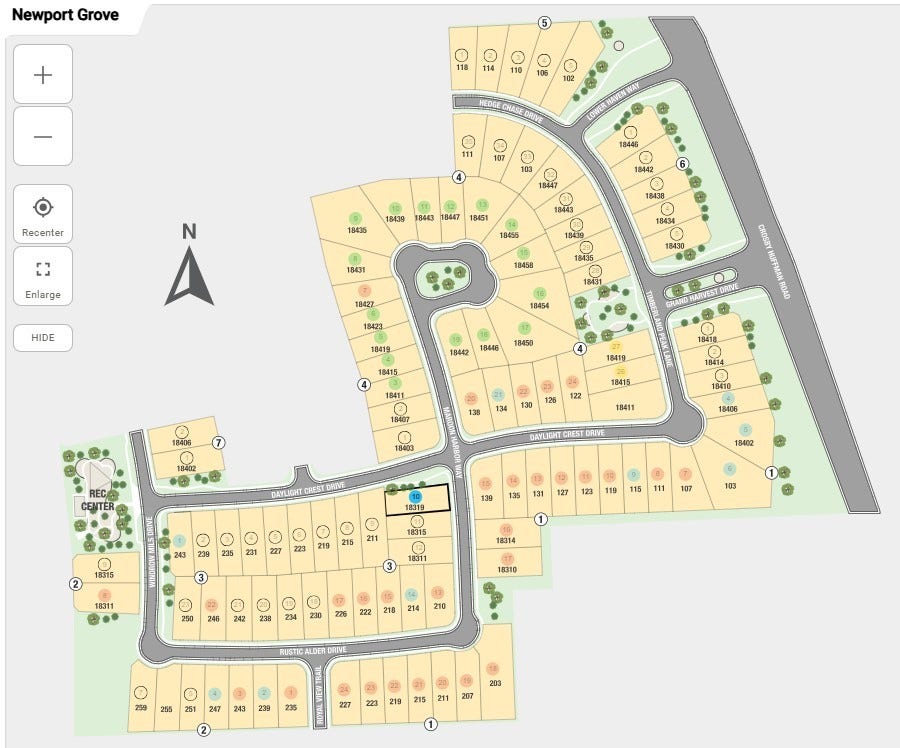 18319 Maroon Harbor Way, Crosby, TX 77532 Newport Grove Sitemap