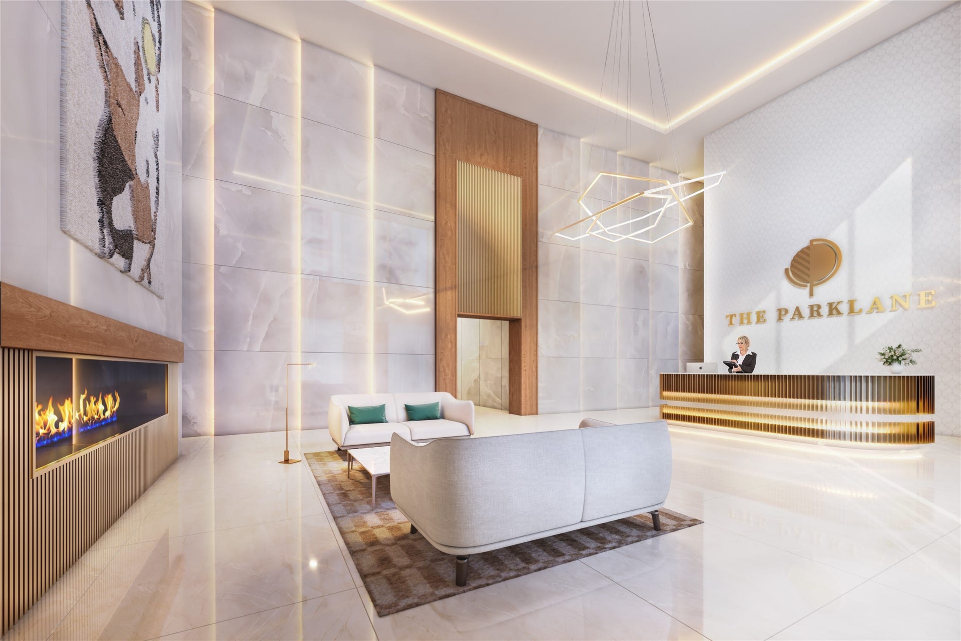 1701 Hermann Drive, #25A, Houston, TX 77004 Our gorgeous lobby is now fully renovated.