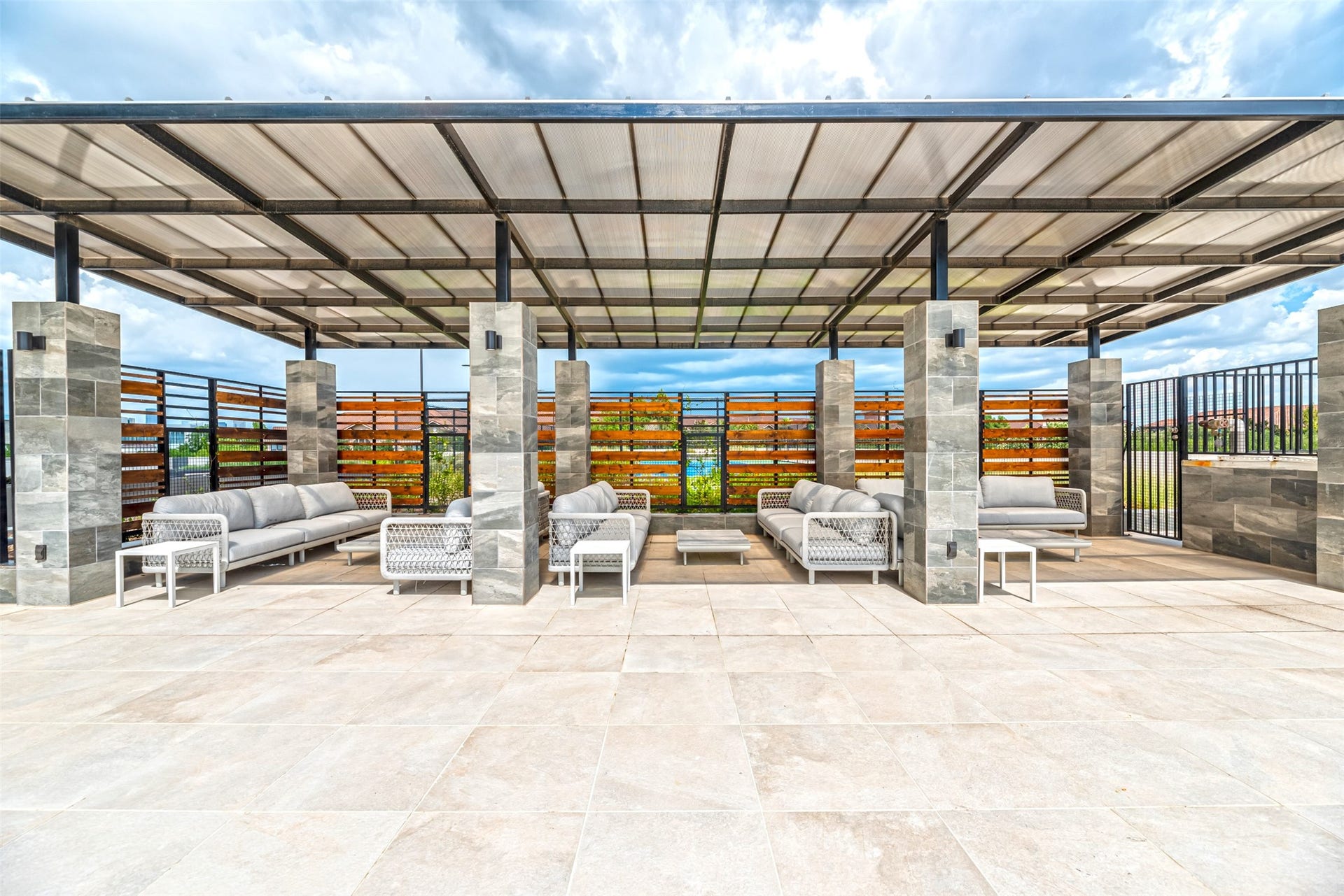 1701 Hermann Drive, #25A, Houston, TX 77004 Thoughtfully designed, each cabana provides ample seating for two or ten.