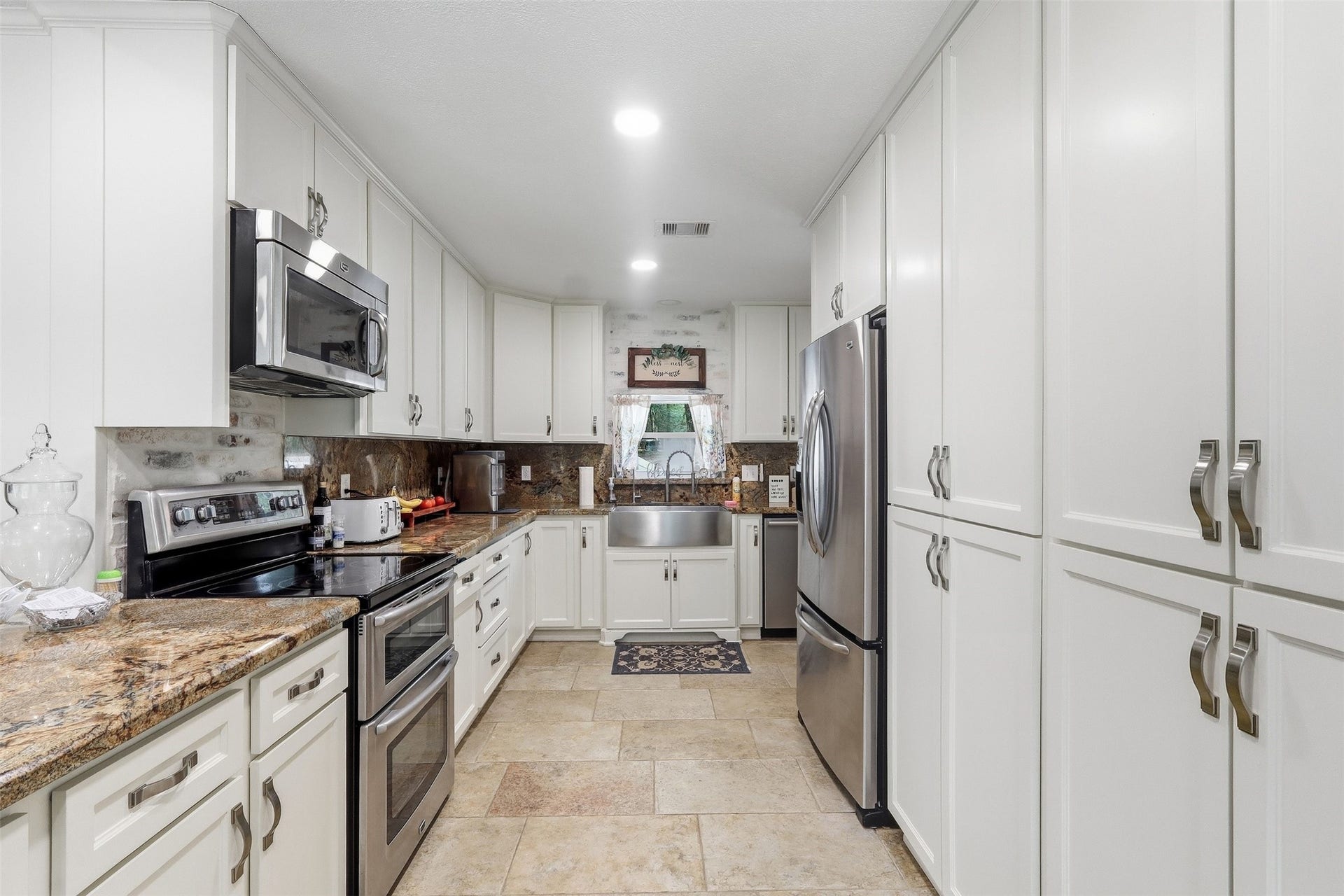 Kitchen with abundant cabinet space