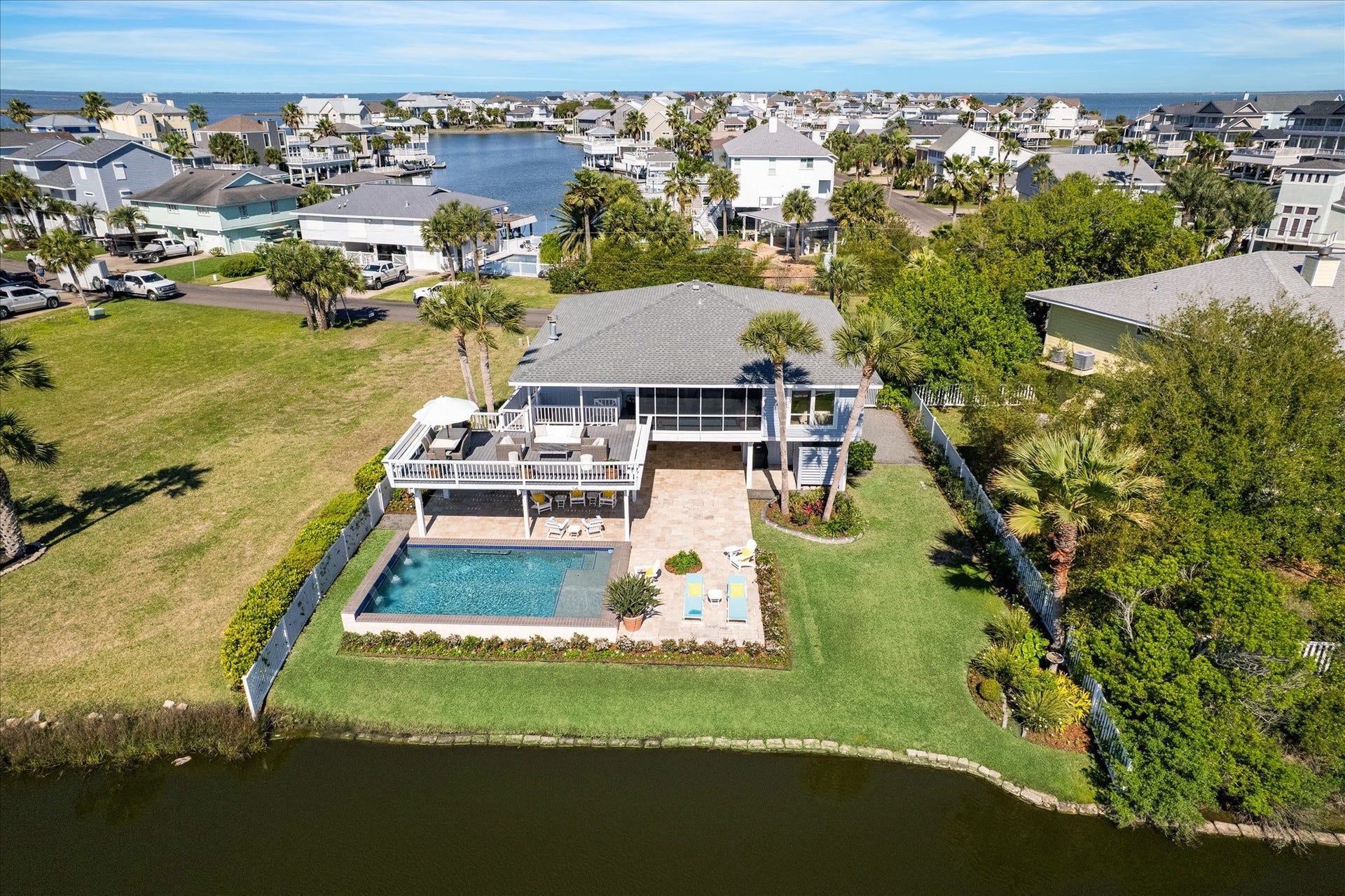 14021 Grambo Boulevard, Galveston, TX 77554 Beautifully remodeled and re-imagined by renown architect Peter Doyle (owner) , magazine worthy.