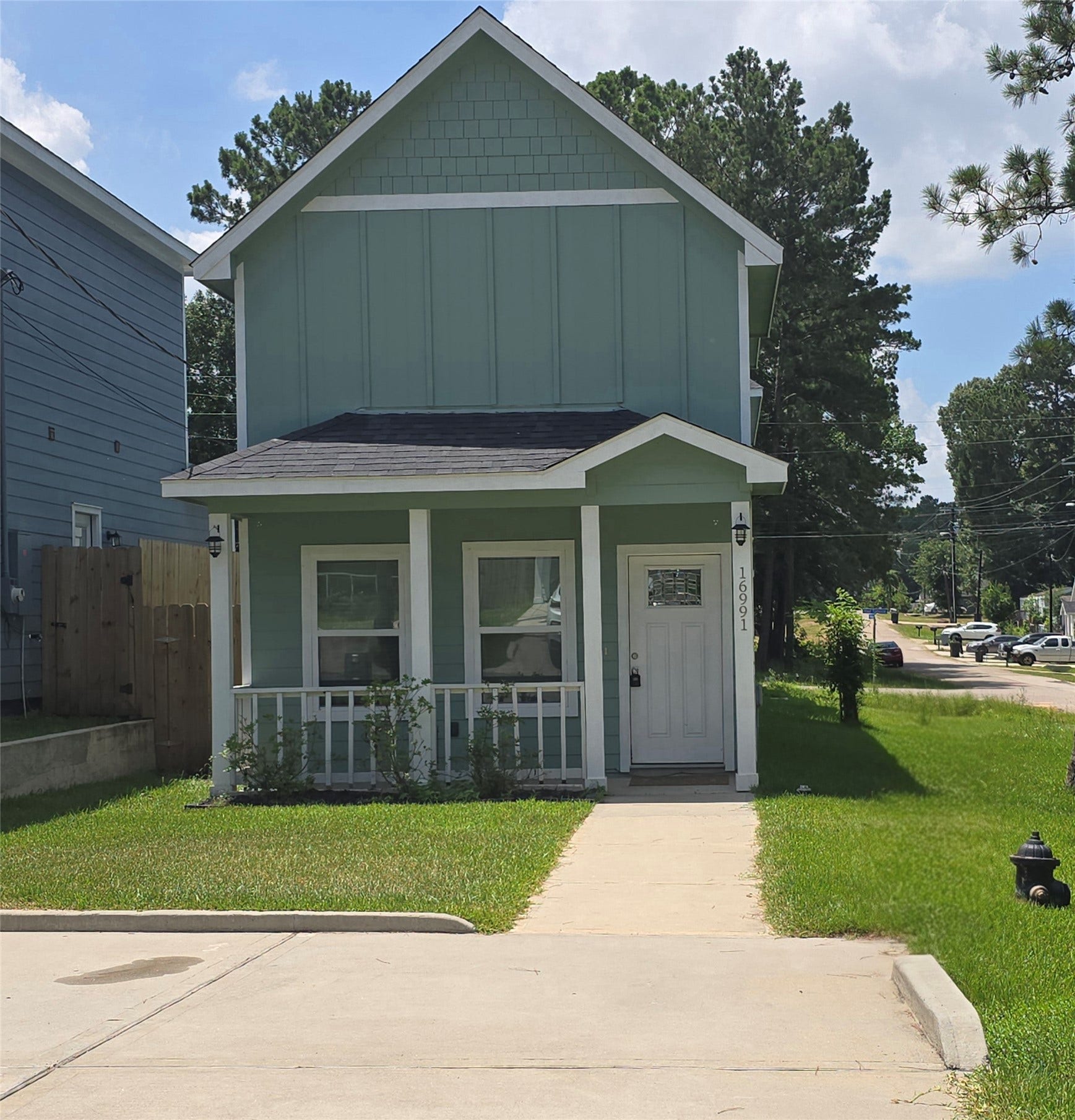 Double wide driveway.