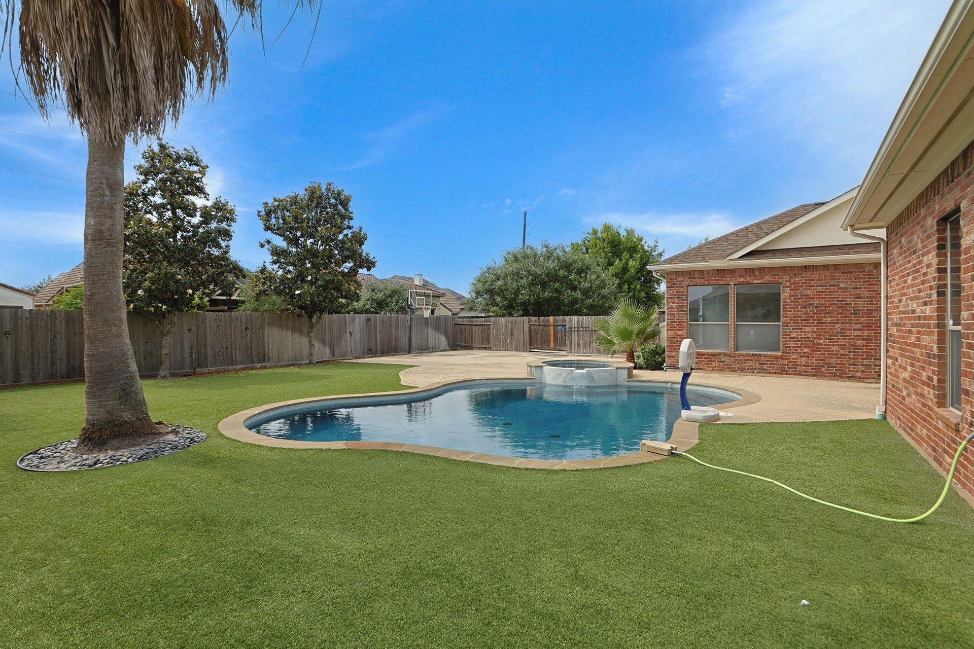 Beautiful sparkling pool was recently replastered!