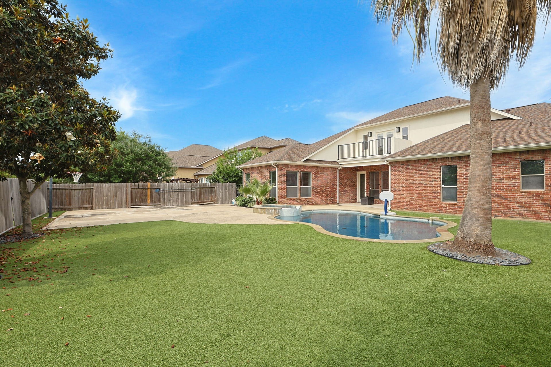 Wow you still have plenty of yard ! Barkyard is artifical turf so it's low maintenance.