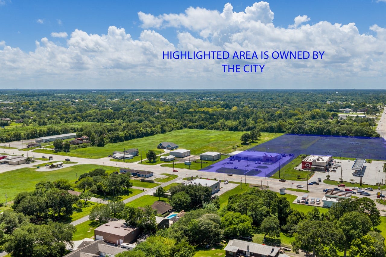 3706 FM 646 Road N, Santa Fe, TX 77510 Shaded area is owned by City of Santa Fe.