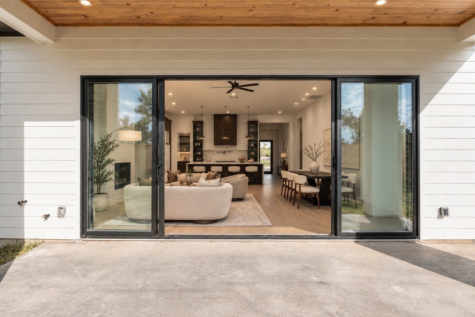 2107 McKean Drive, Houston, TX 77080 The covered patio extends the living experience outdoors, complete with a gas connection and pre-wiring for speakers for effortless entertaining year-round.
