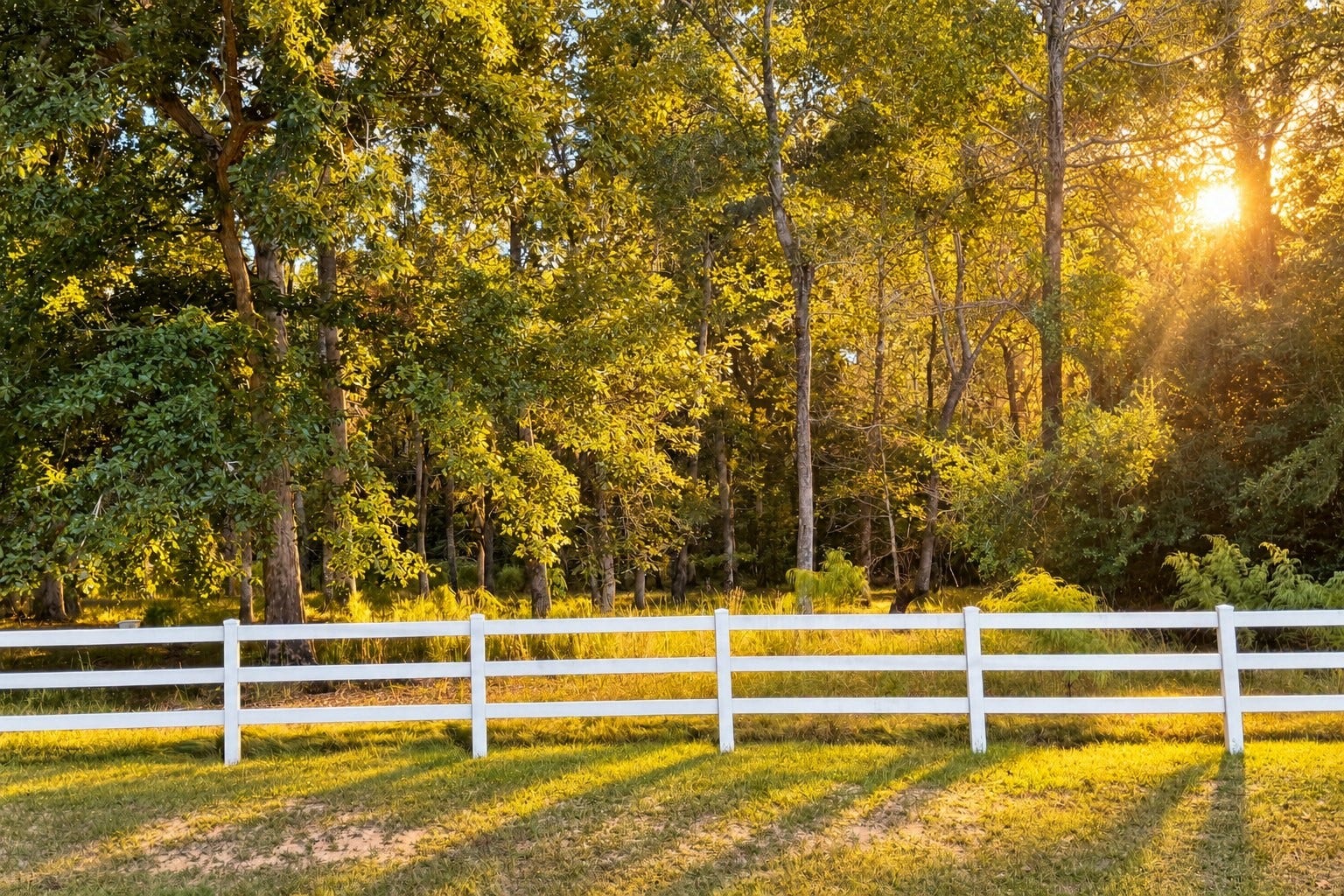 28938 Reserve Bend Drive, Huffman, TX 77336 Three Rail White Fencing throughout the Reserve.