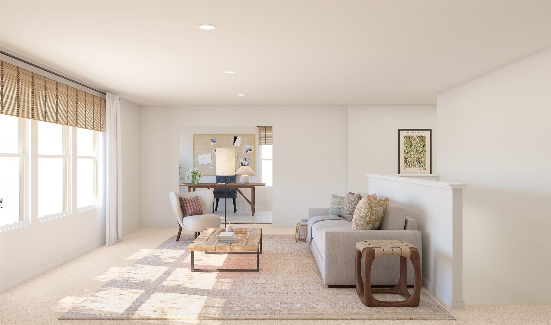 347 West Rose Marie Lane, Montgomery, TX 77356 Flexible loft and activity room (*Artist rendering used for illustration purposes only.)