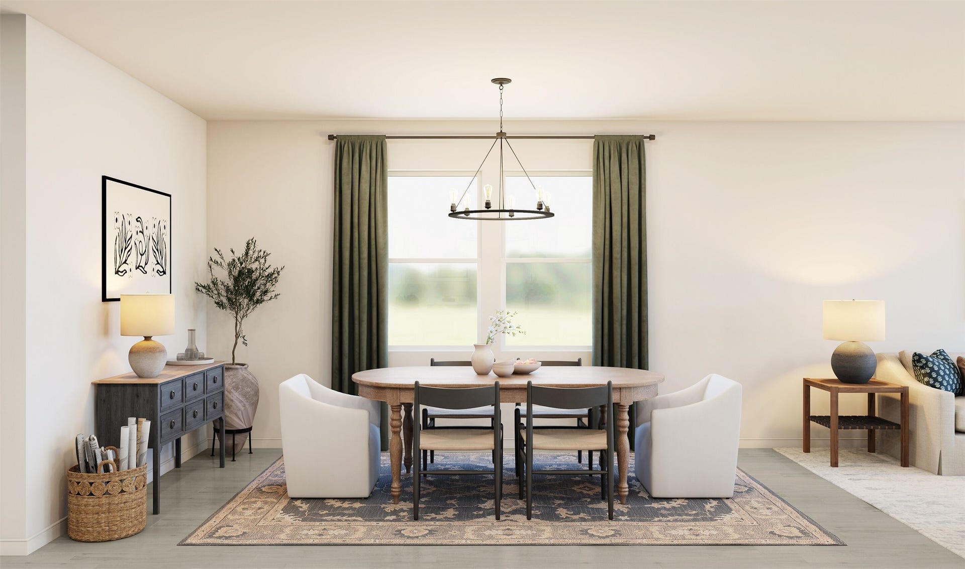 347 West Rose Marie Lane, Montgomery, TX 77356 Charming dining area (*Artist rendering used for illustration purposes only.)