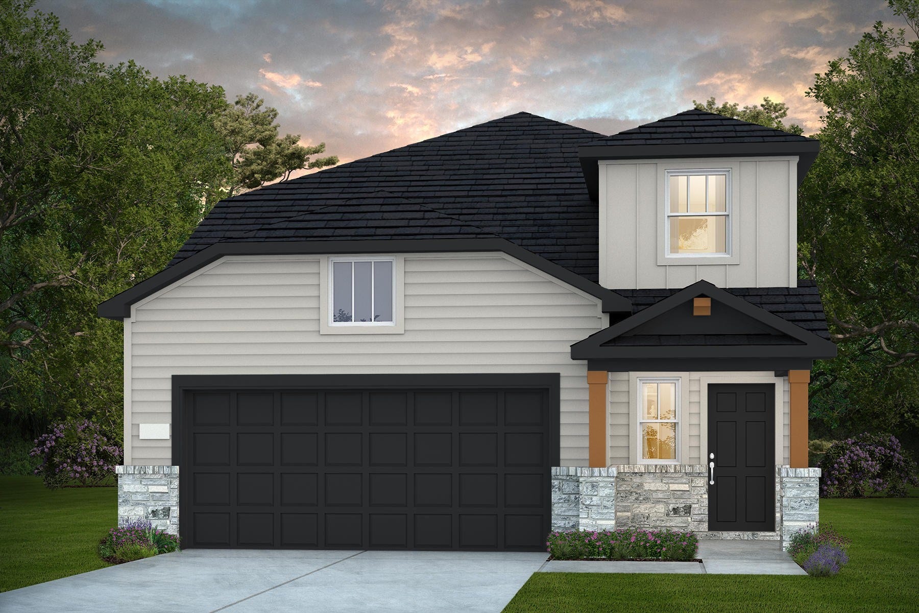 921 Silver Buckle Lane, Montgomery, TX 77356 MODEL HOME PHOTO For illustration purposes only. Actual home features, finishes, colors, and upgrades may vary