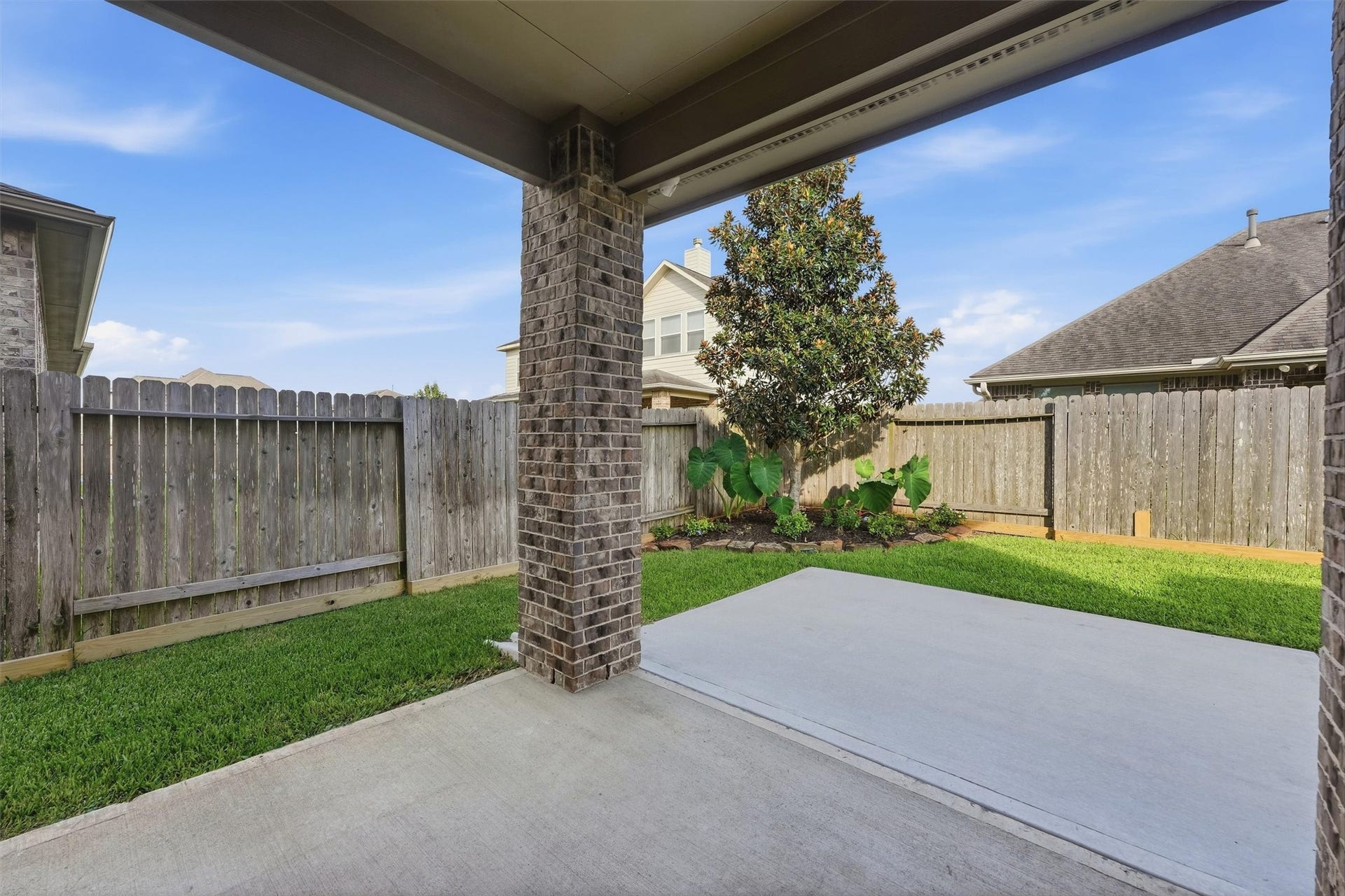 404 Westwood Drive, League City, TX 77573 Covered Back Porch