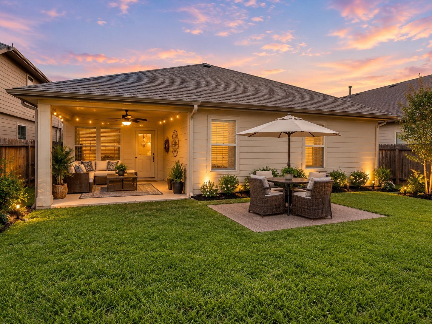 5406 Floral Valley Lane, Katy, TX 77449 Covered Patio virtual enhancement