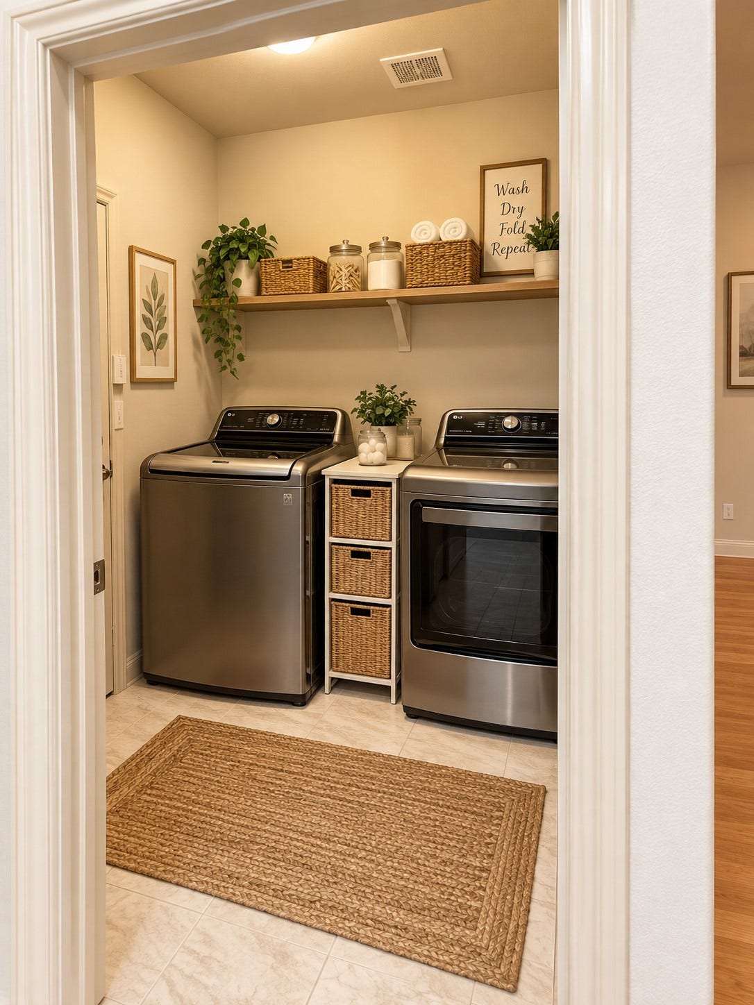 5406 Floral Valley Lane, Katy, TX 77449 Laundry room virtual enhancement
